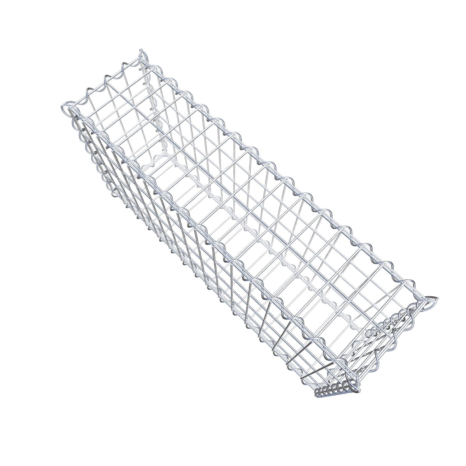 Gabion 80 cm x 40 cm x 20 cm (L x H x P), mailles 5 cm x 10 cm, spirale