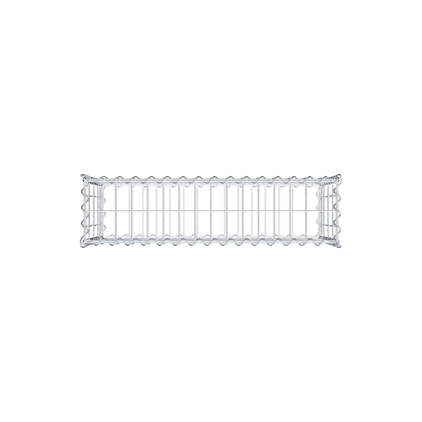 Gabion 80 cm x 40 cm x 20 cm (L x H x P), mailles 5 cm x 10 cm, spirale