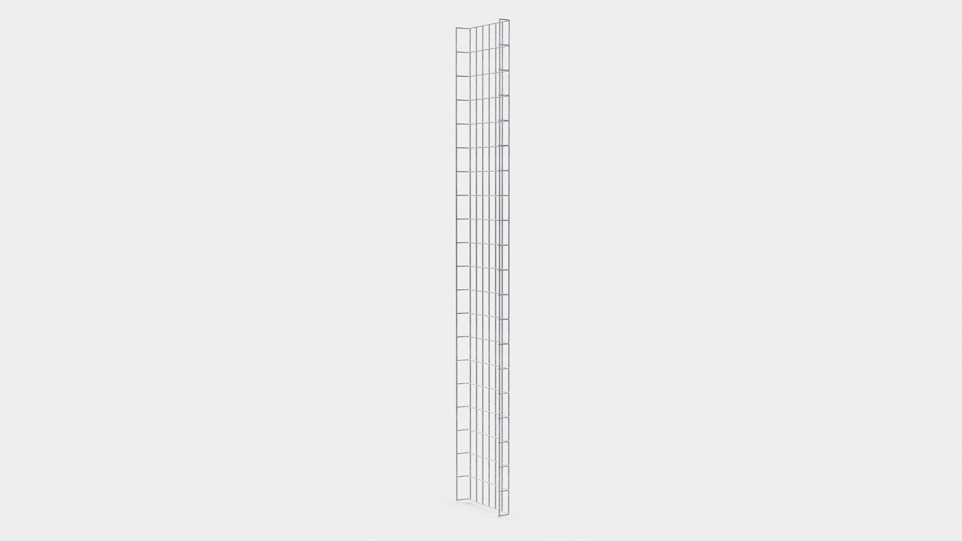 Lunghezza canalina 29 cm, profondità 5 cm, dimensione maglia 5 x 10 cm