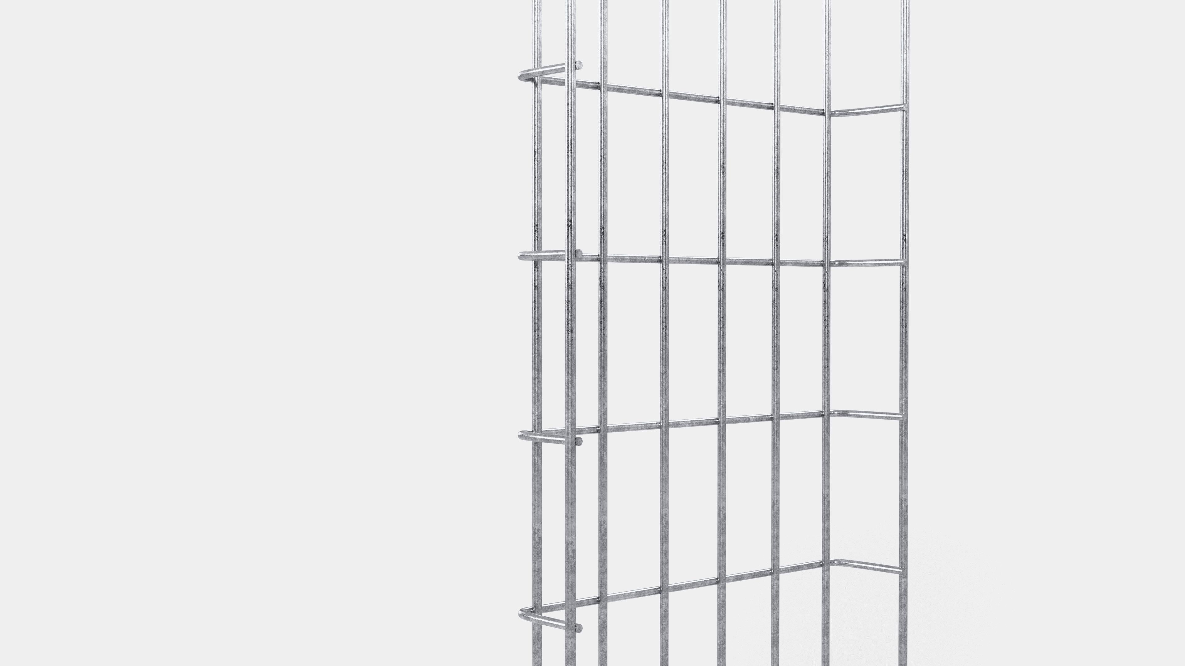 Enrejado Altura 110 cm, profundidad 5 cm, luz de malla 5 x 10 cm