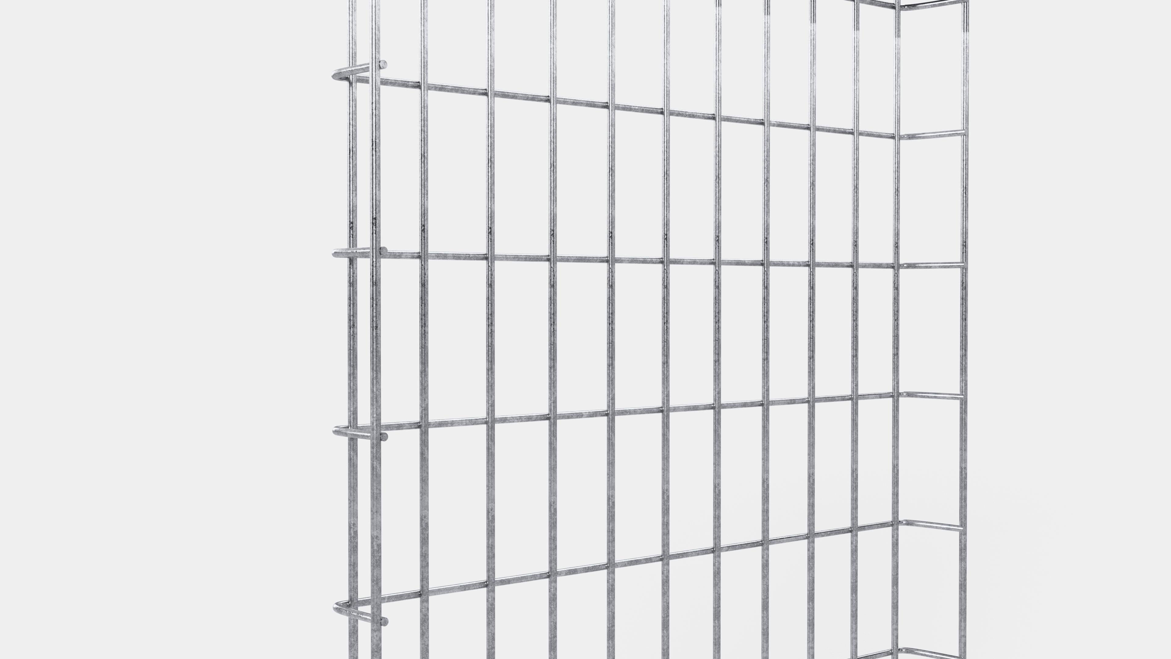 Enrejado Altura 110 cm, profundidad 5 cm, luz de malla 5 x 10 cm