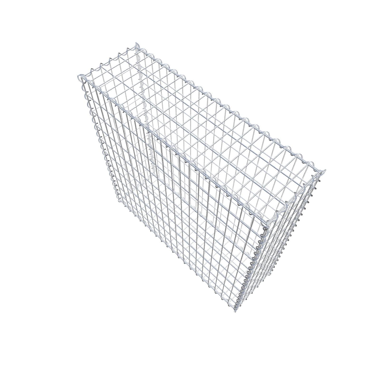 Gabbione 100 cm x 100 cm x 30 cm (L x H x P), maglia 5 cm x 10 cm, spirale