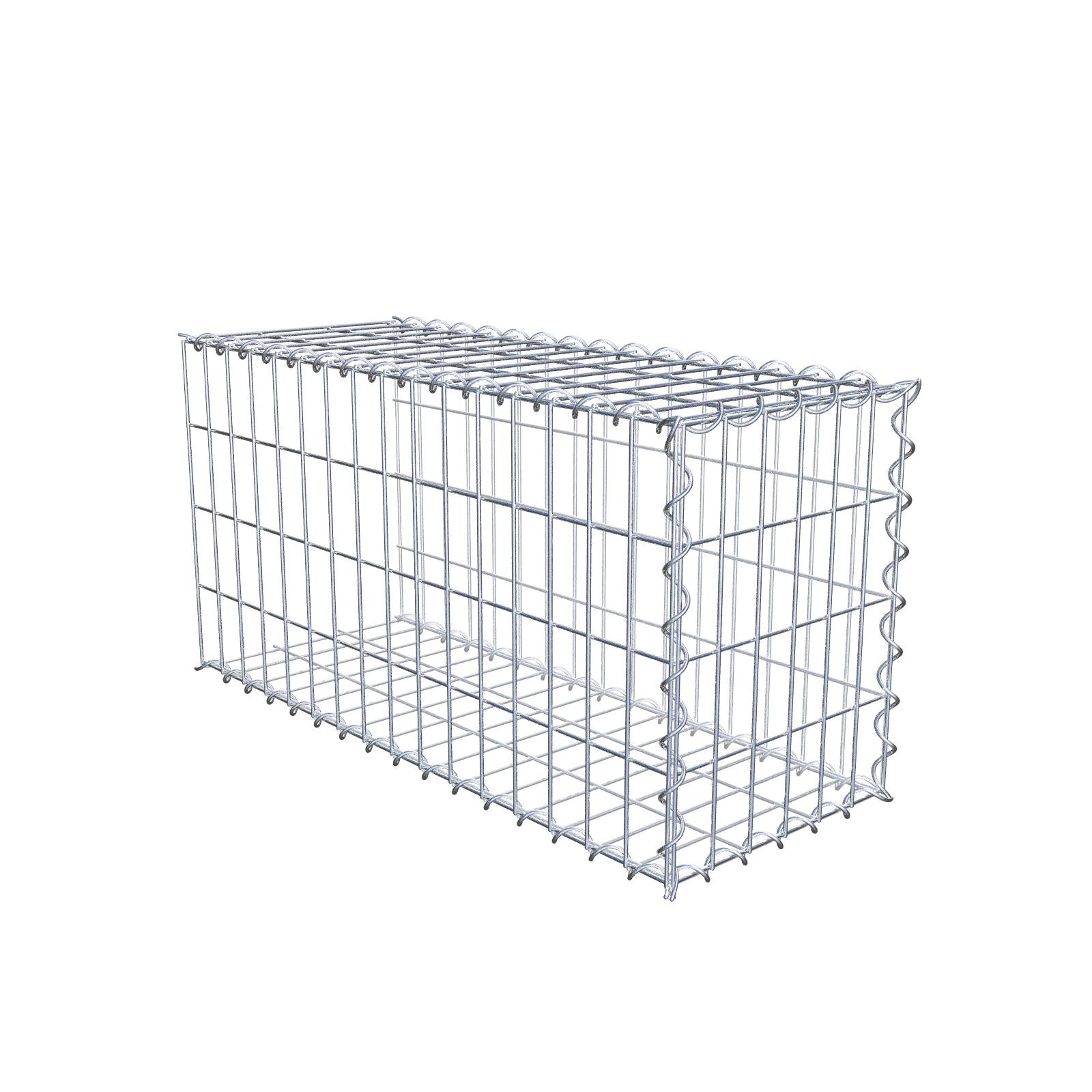 Grown-on gabion type 2 80 cm x 40 cm x 30 cm (L x H x D), mesh size 5 cm x 10 cm, spiral
