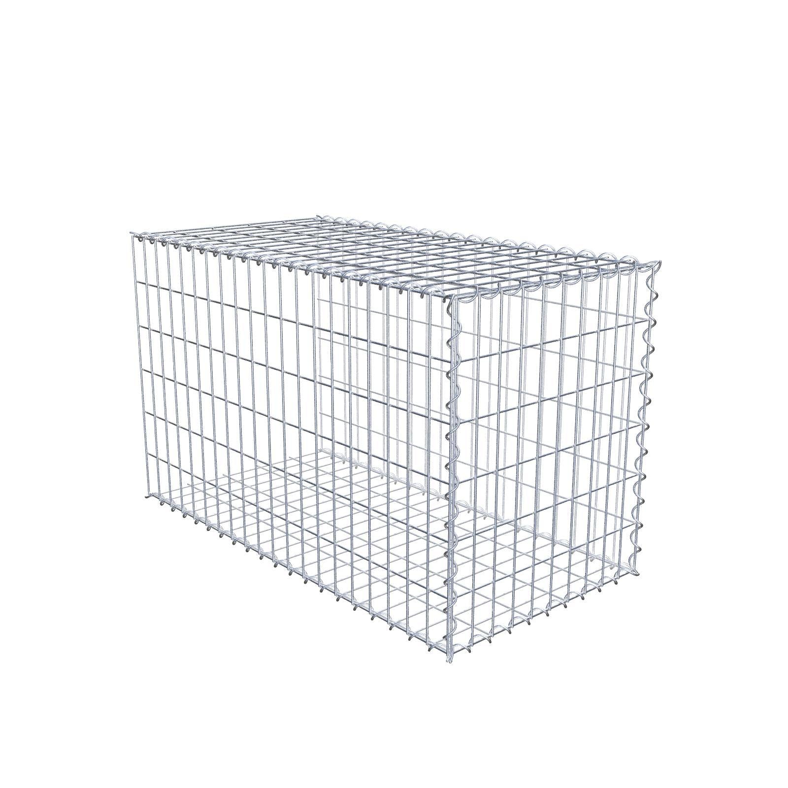 Add-on schanskorf type 2 100 cm x 60 cm x 50 cm (L x H x D), maaswijdte 5 cm x 10 cm, spiraalvormig