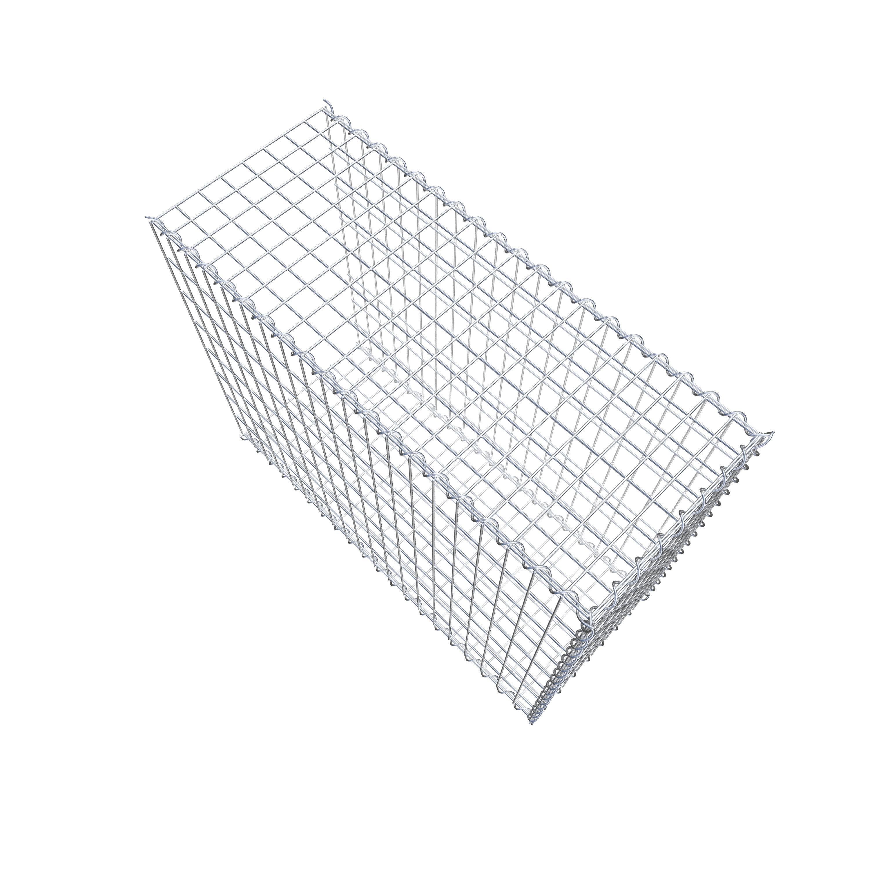 Gabião tipo 2 100 cm x 80 cm x 40 cm (C x A x P), malhagem 5 cm x 10 cm, espiral
