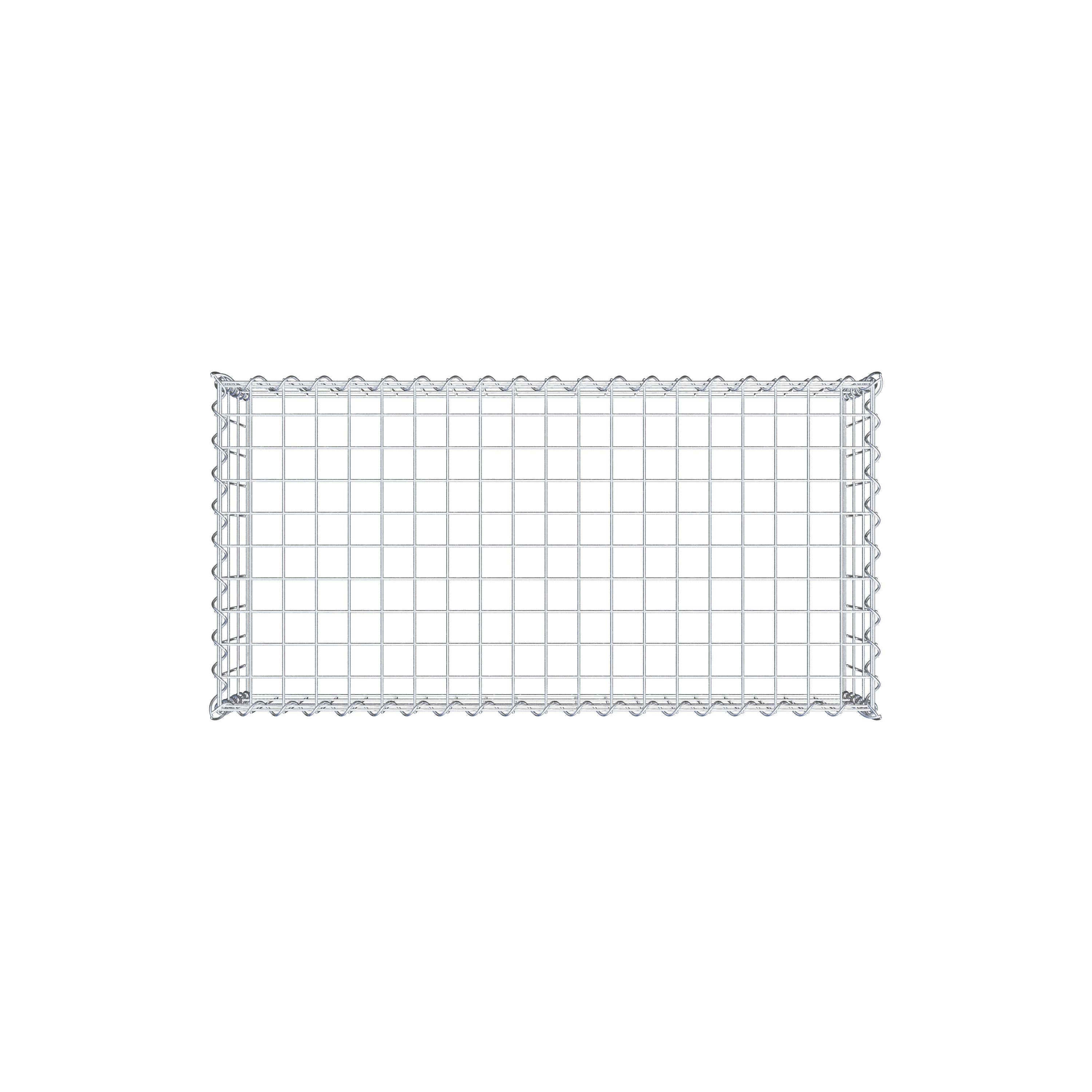 Grown-on gabion type 3 100 cm x 30 cm x 50 cm (L x H x D), mesh size 5 cm x 10 cm, spiral