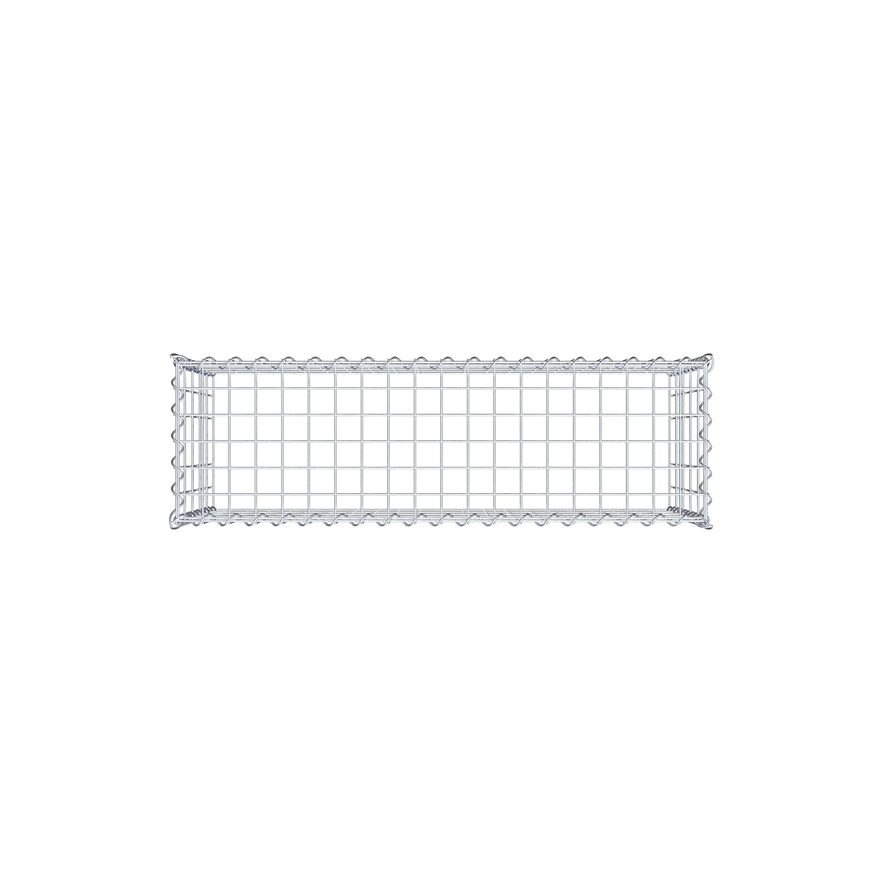 Gabion rapporté type 3 100 cm x 50 cm x 30 cm (L x H x P), mailles 5 cm x 10 cm, spirale
