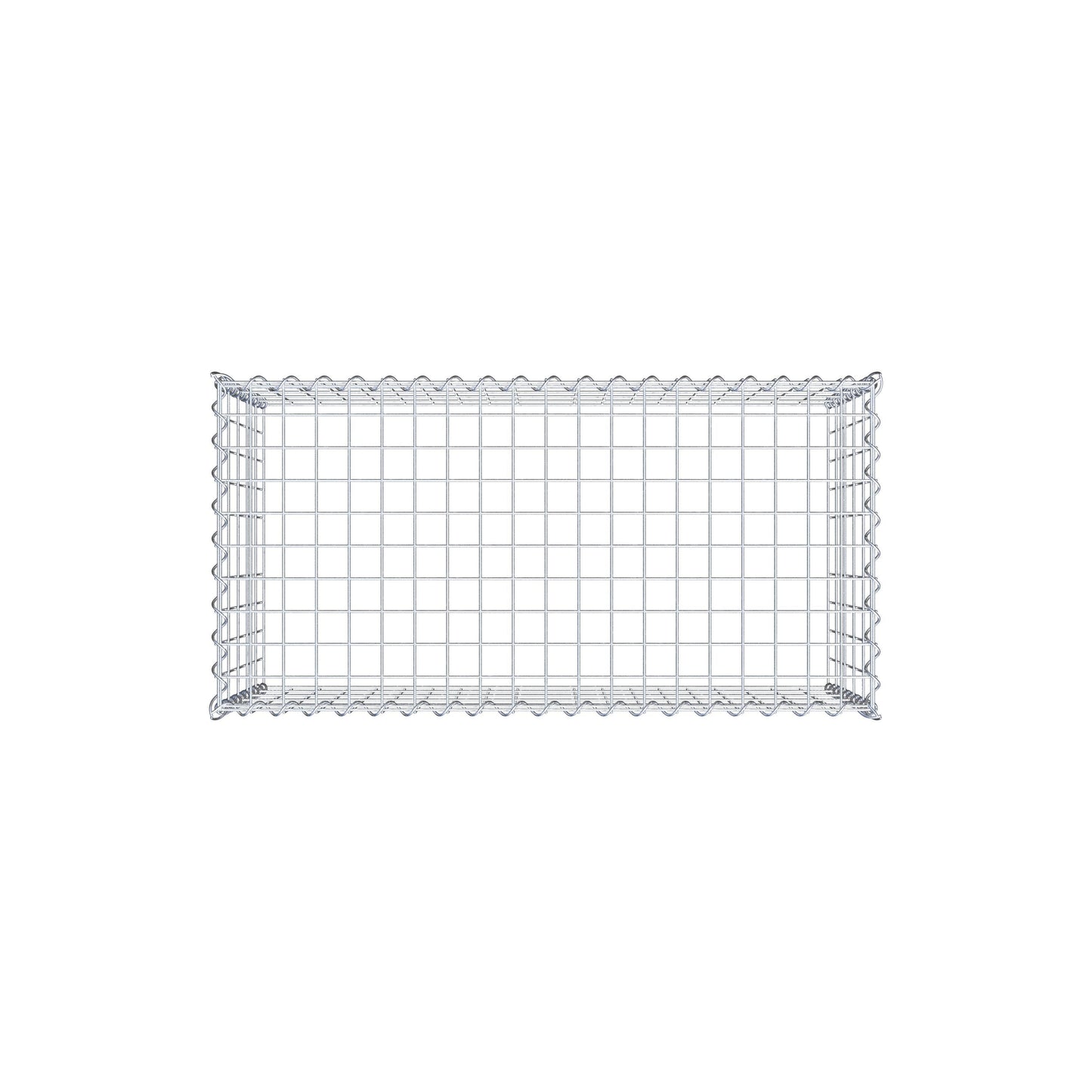 Gabion rapporté type 3 100 cm x 50 cm x 50 cm (L x H x P), mailles 5 cm x 10 cm, spirale