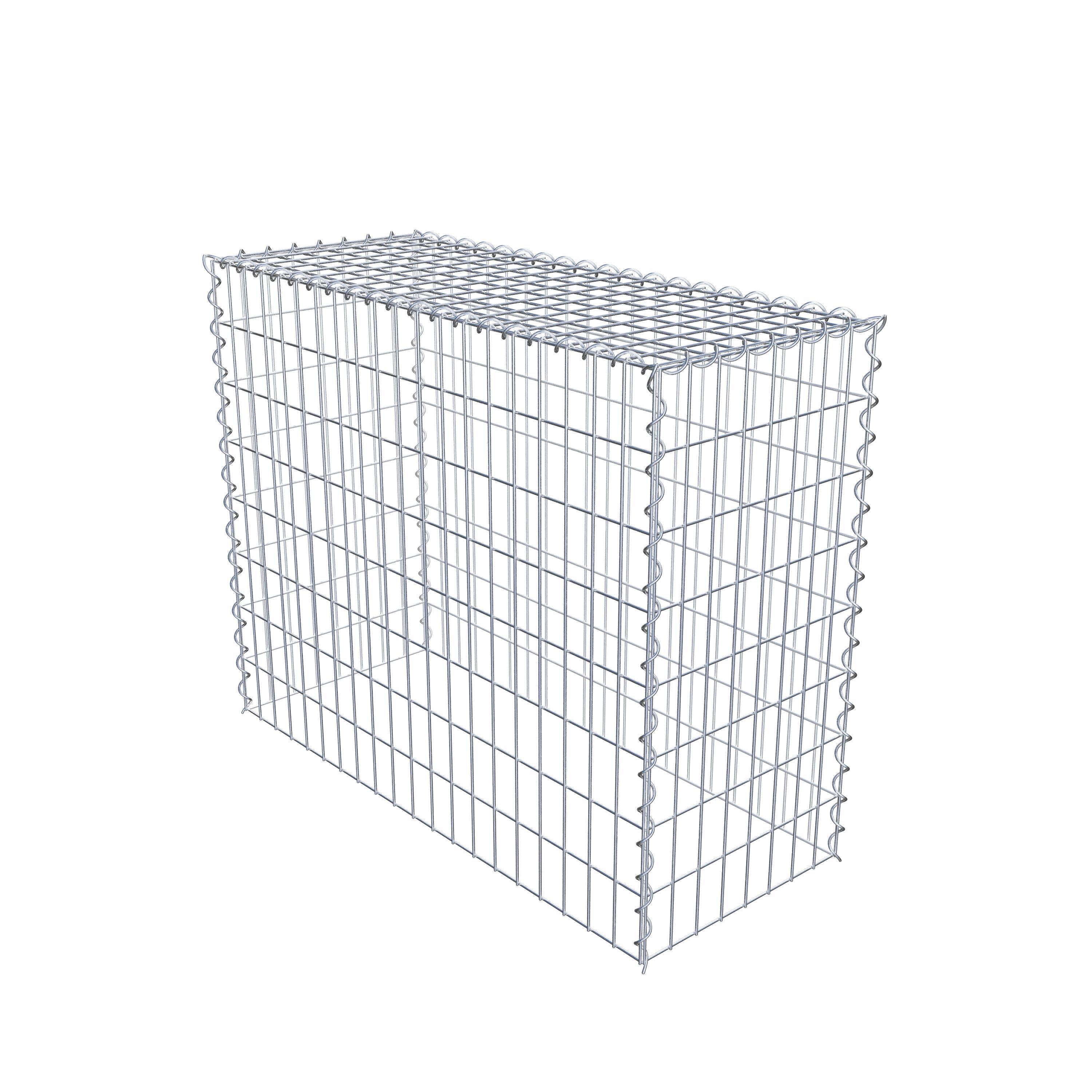 Gabião tipo 3 100 cm x 80 cm x 40 cm (C x A x P), malhagem 5 cm x 10 cm, espiral