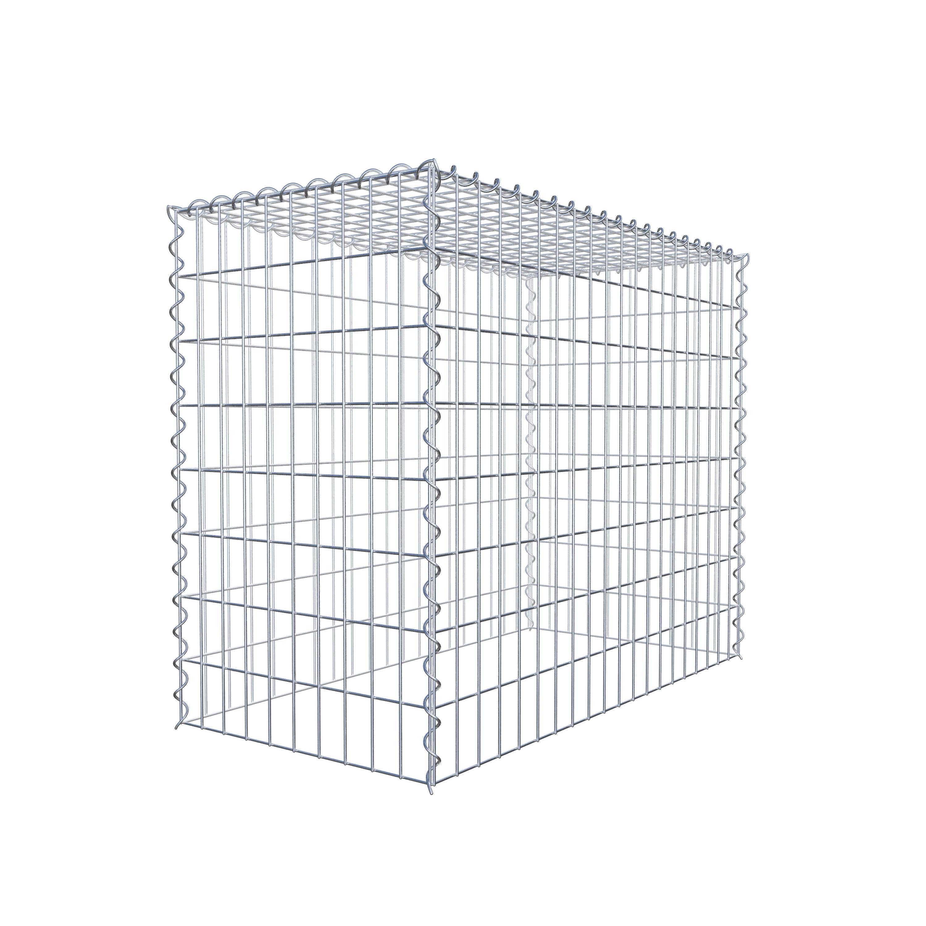 Add-on schanskorf type 3 100 cm x 80 cm x 50 cm (L x H x D), maaswijdte 5 cm x 10 cm, spiraalvormig