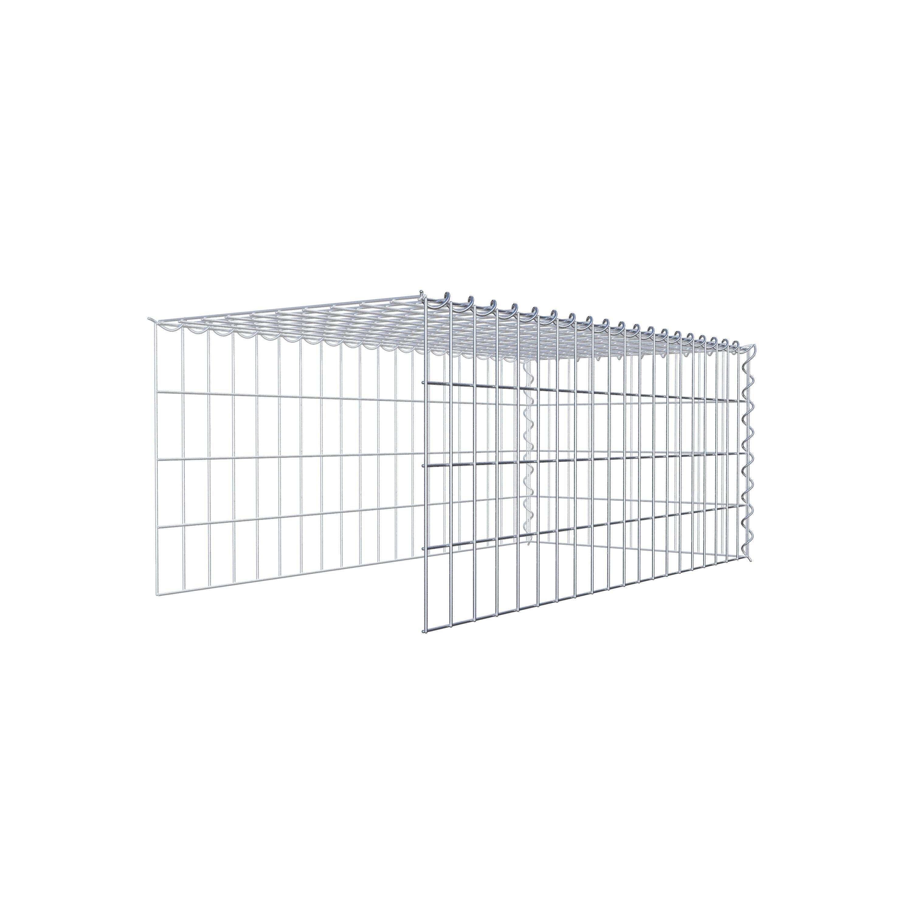 Gavión complementario tipo 4 100 cm x 40 cm x 50 cm (L x A x P), malla 5 cm x 10 cm, espiral