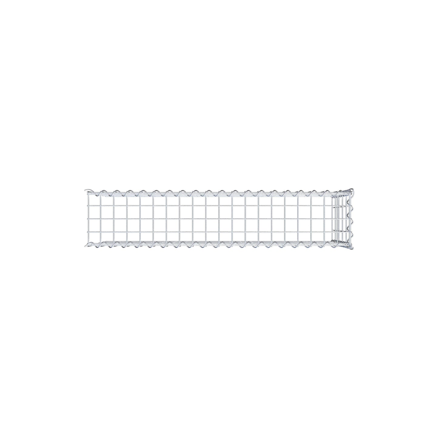 Gabion rapporté type 4 100 cm x 50 cm x 20 cm (L x H x P), mailles 5 cm x 10 cm, spirale