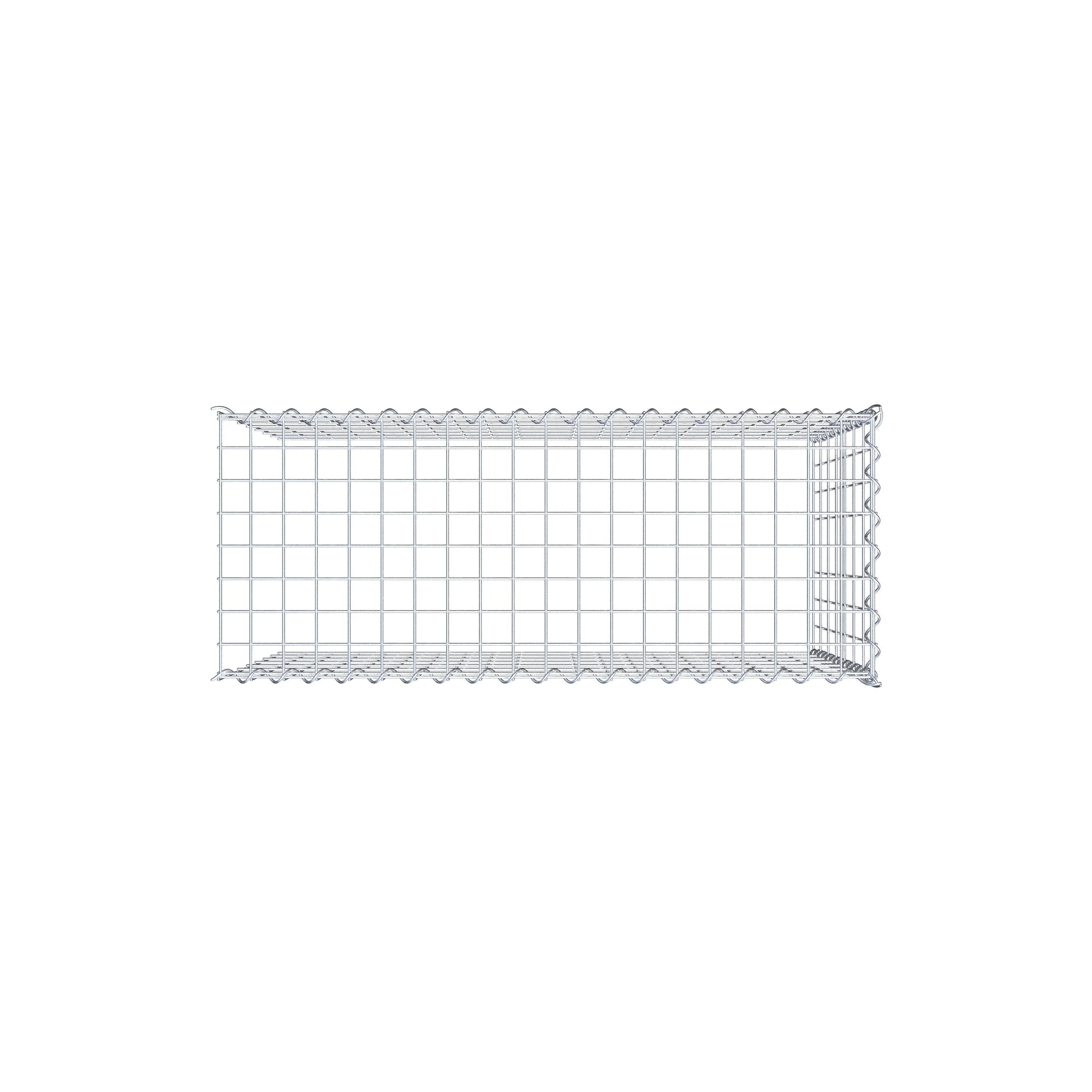 Add-on schanskorf type 4 100 cm x 70 cm x 40 cm (L x H x D), maaswijdte 5 cm x 10 cm, spiraalvormig