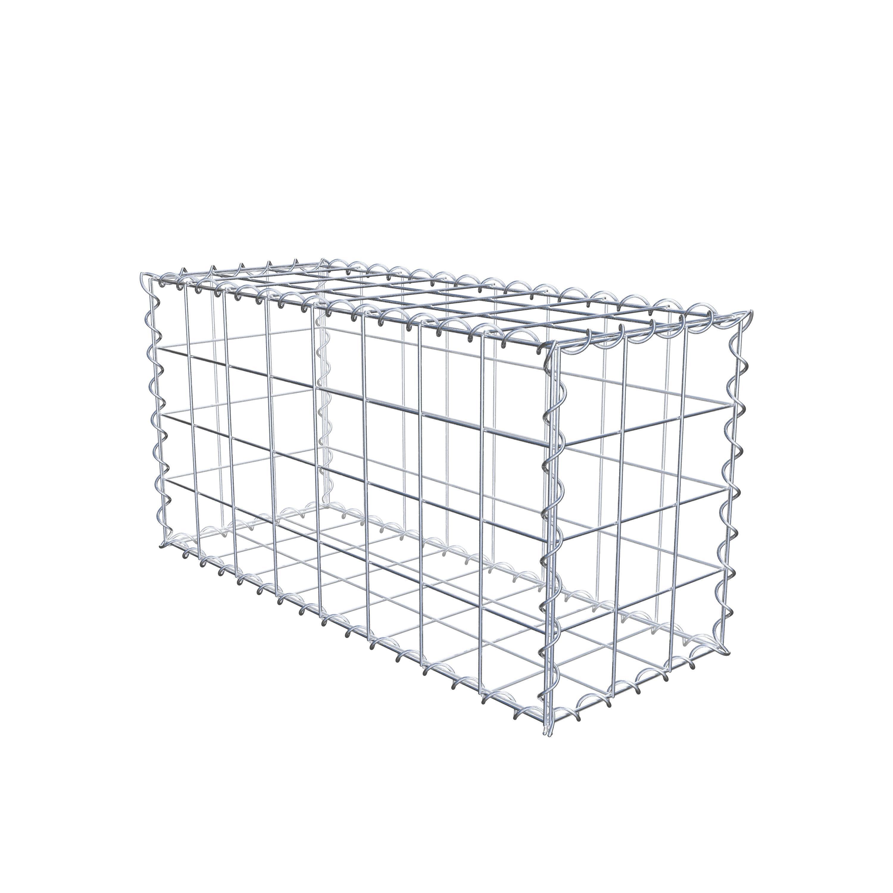 Gabion 80 cm x 40 cm x 30 cm (L x H x P), mailles 10 cm x 10 cm, spirale