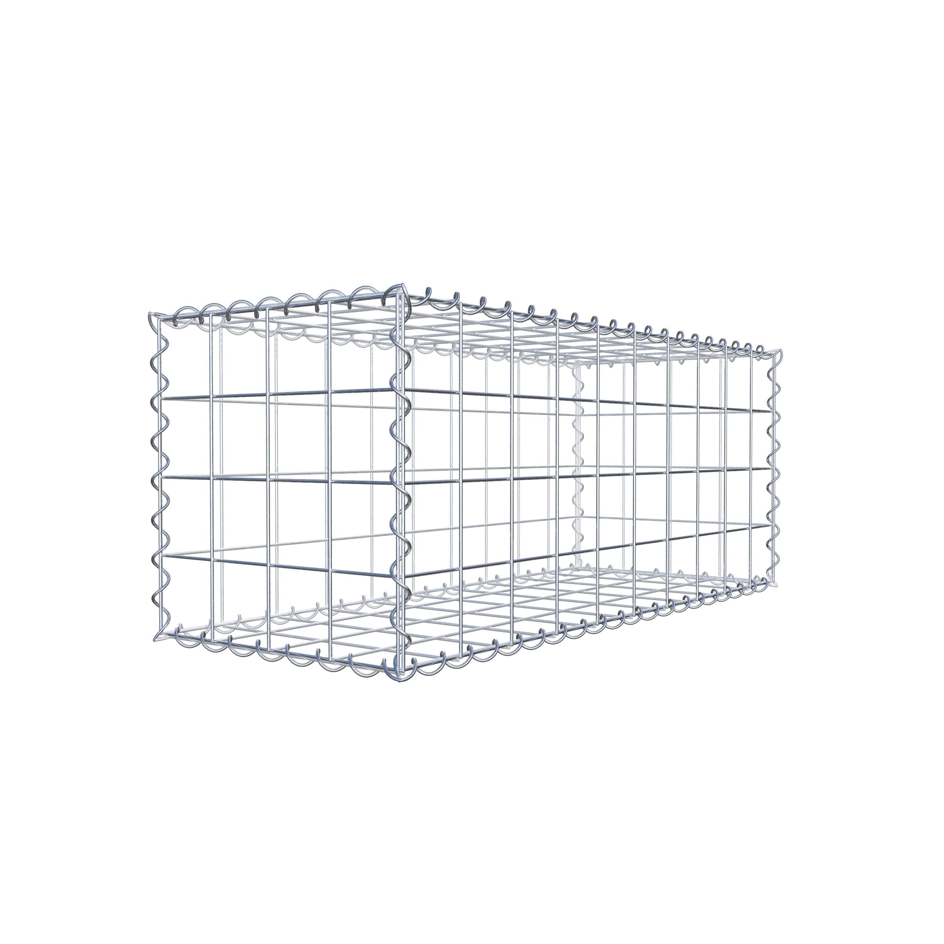 Gabion 100 cm x 40 cm x 40 cm (L x H x D), mesh size 10 cm x 10 cm, spiral