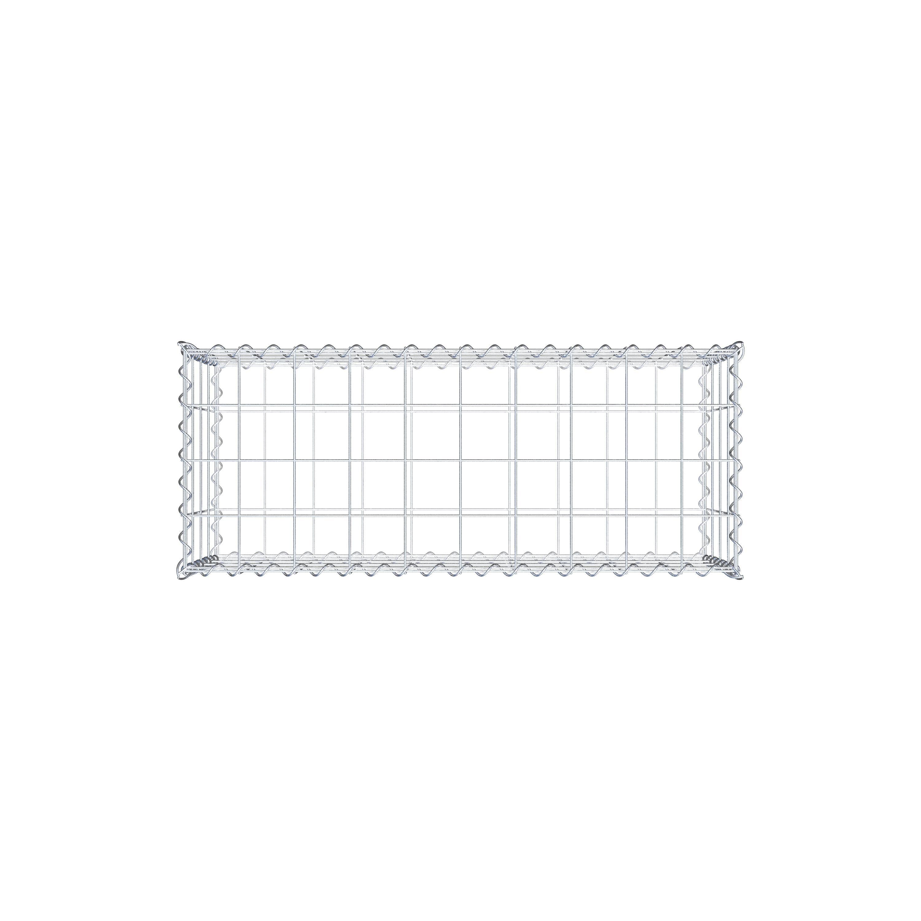 Gabion 100 cm x 40 cm x 40 cm (L x H x D), mesh size 10 cm x 10 cm, spiral