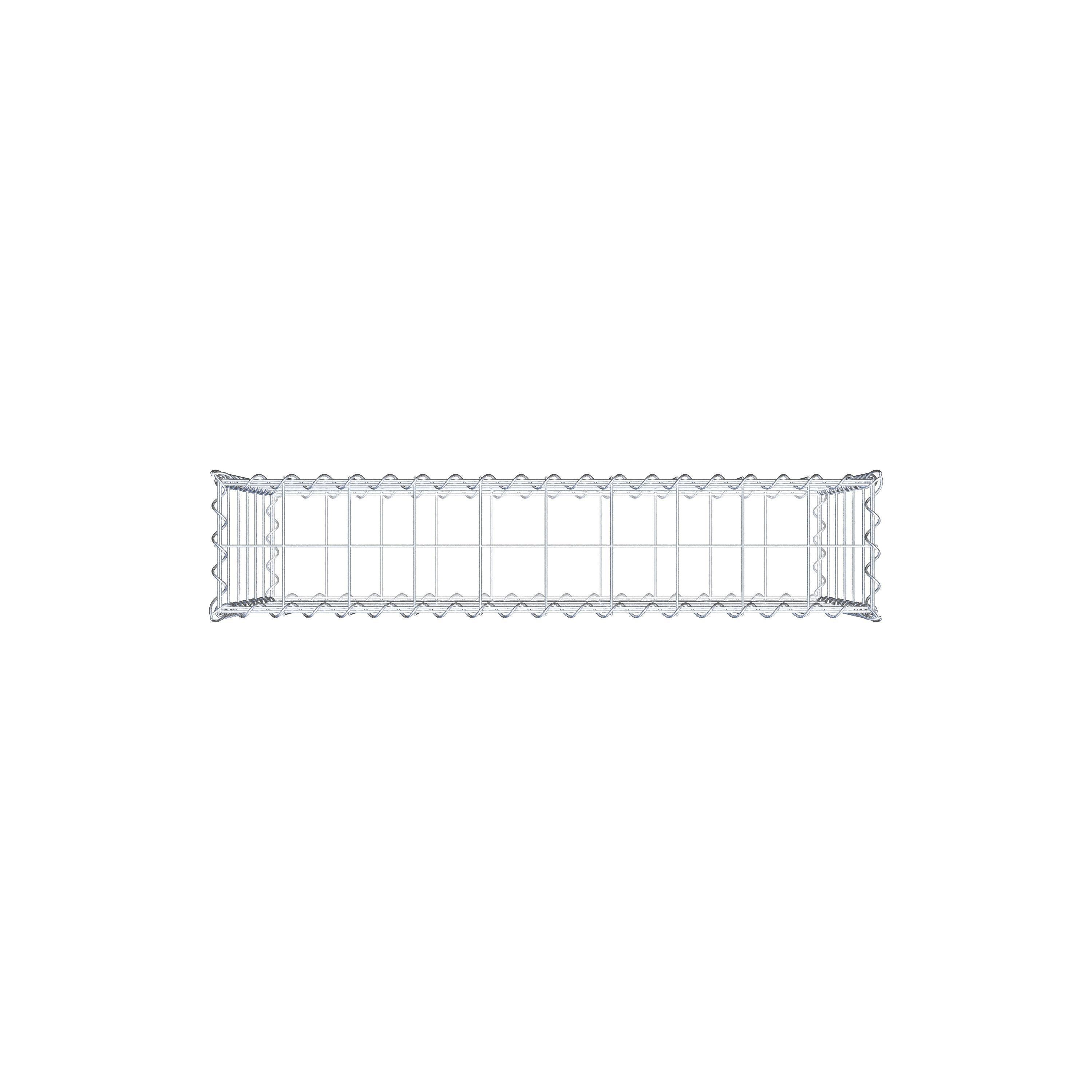 Gabion 100 cm x 60 cm x 20 cm (L x H x P), mailles 10 cm x 10 cm, spirale