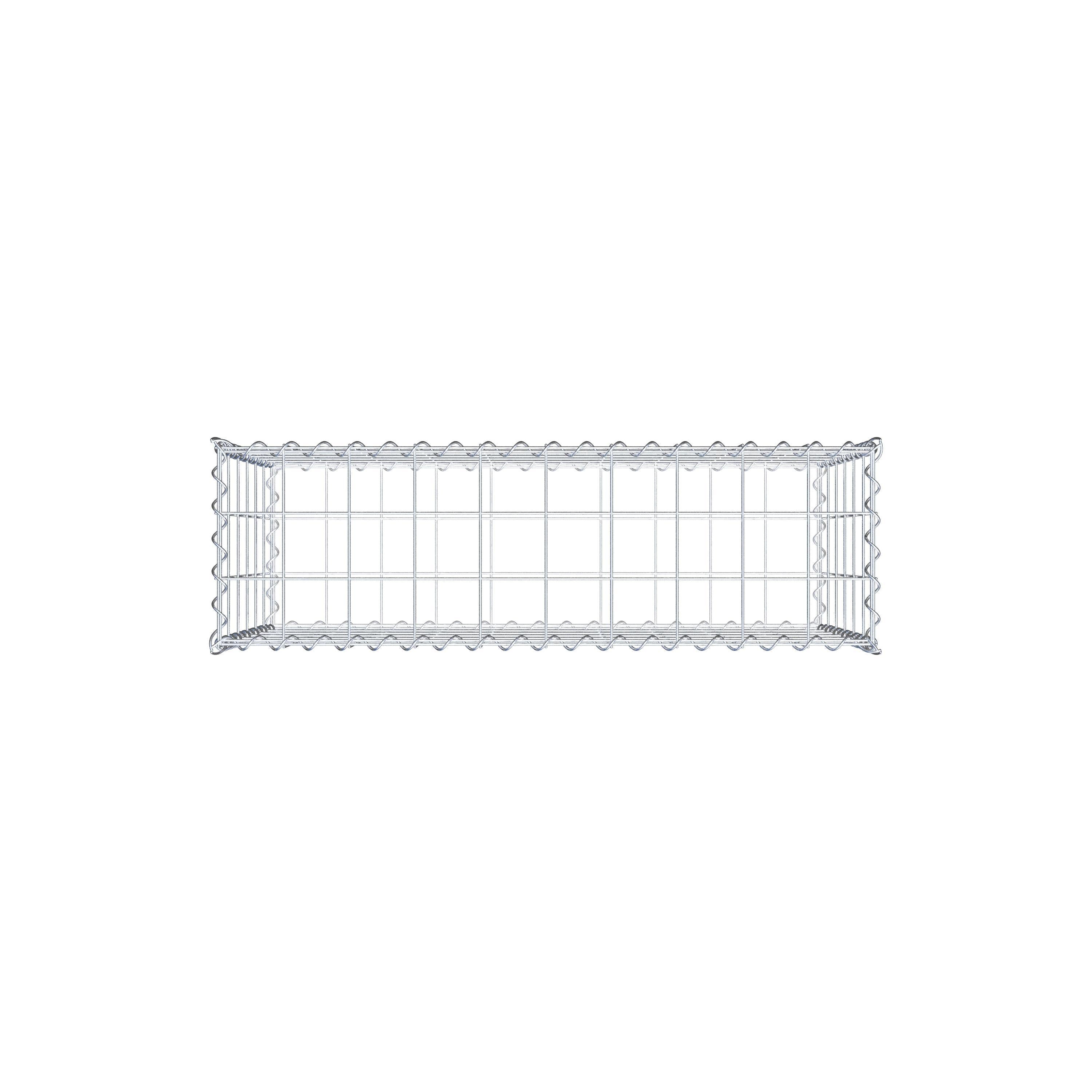 Gabion 100 cm x 60 cm x 30 cm (L x H x P), mailles 10 cm x 10 cm, spirale