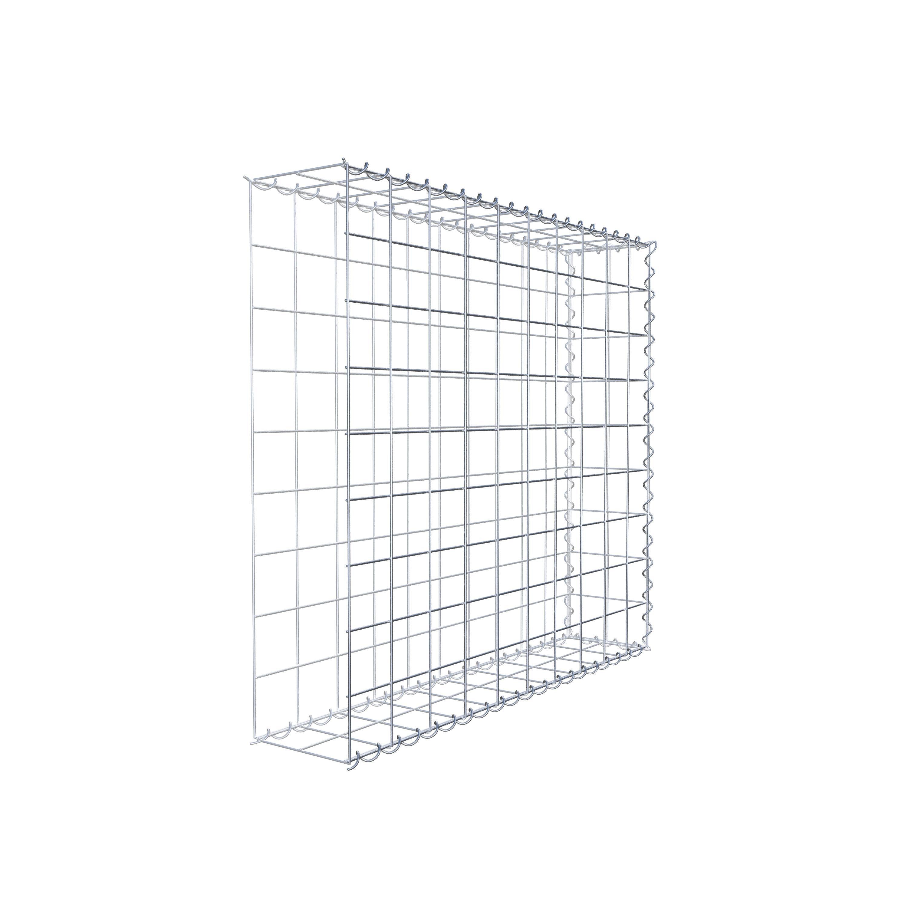 Gavión complementario tipo 2 100 cm x 90 cm x 20 cm (L x A x P), malla 10 cm x 10 cm, espiral
