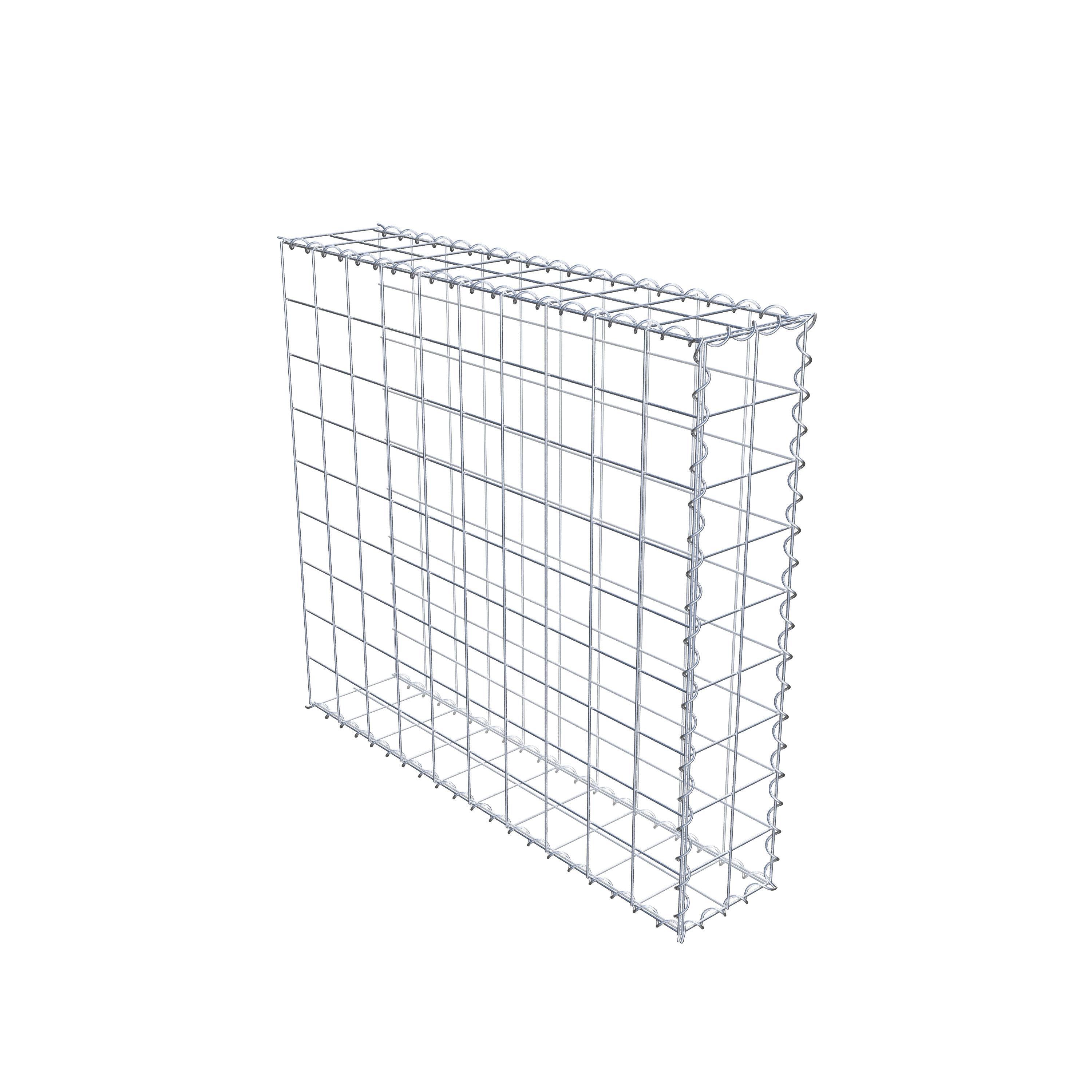Gavión complementario tipo 2 100 cm x 90 cm x 20 cm (L x A x P), malla 10 cm x 10 cm, espiral