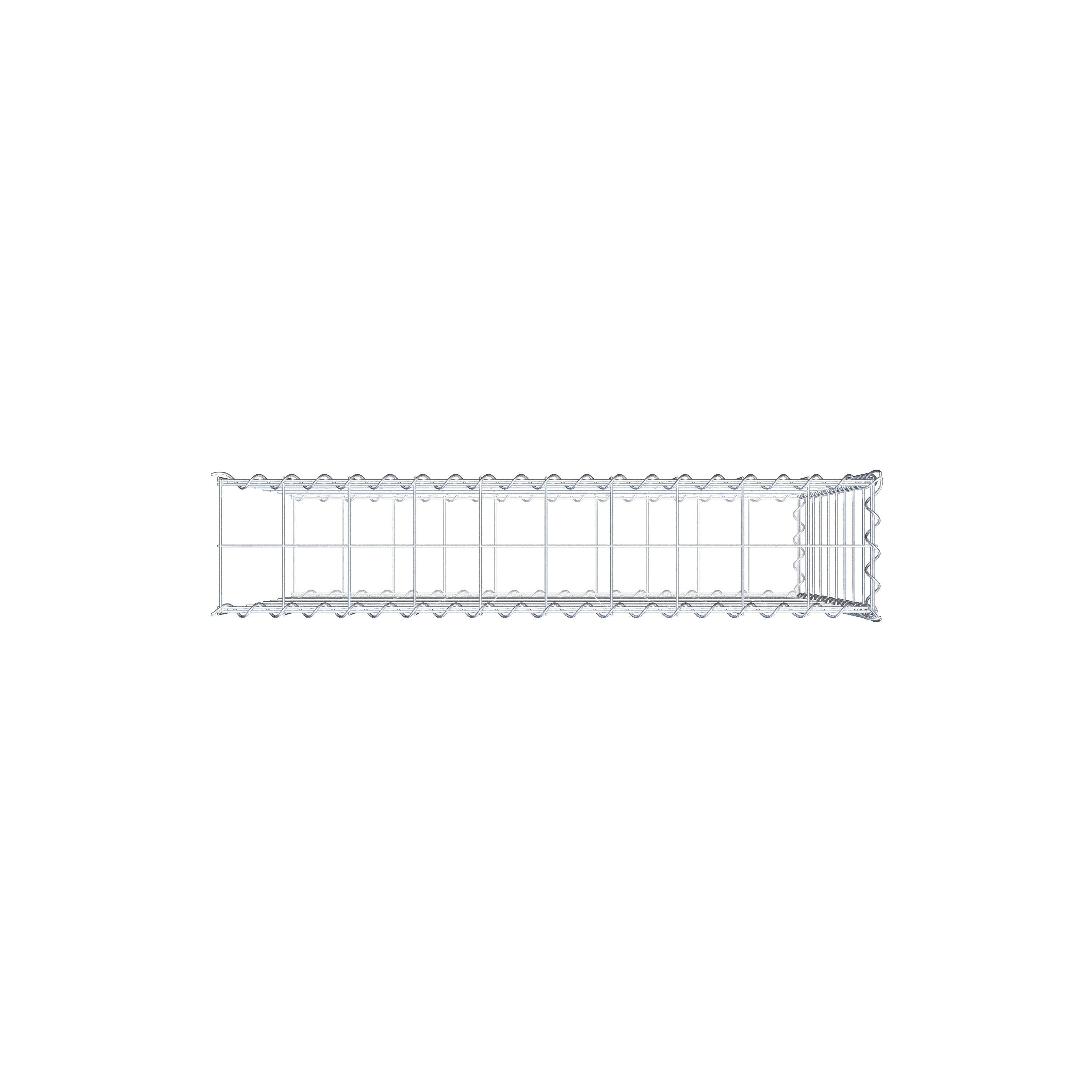 Gavión complementario tipo 2 100 cm x 90 cm x 20 cm (L x A x P), malla 10 cm x 10 cm, espiral