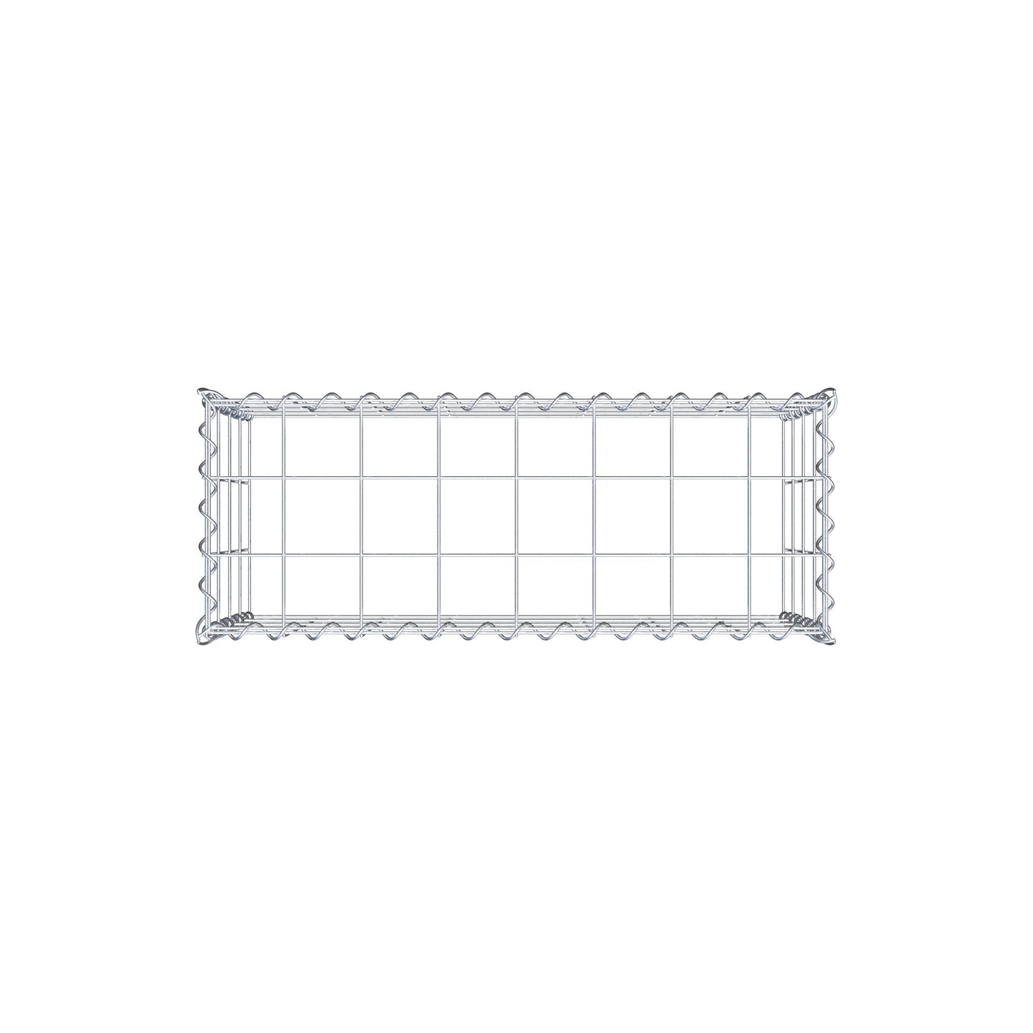 Anbaugabione Typ 3 80 cm x 40 cm x 30 cm (L x H x T), Maschenweite 10 cm x 10 cm, Spirale