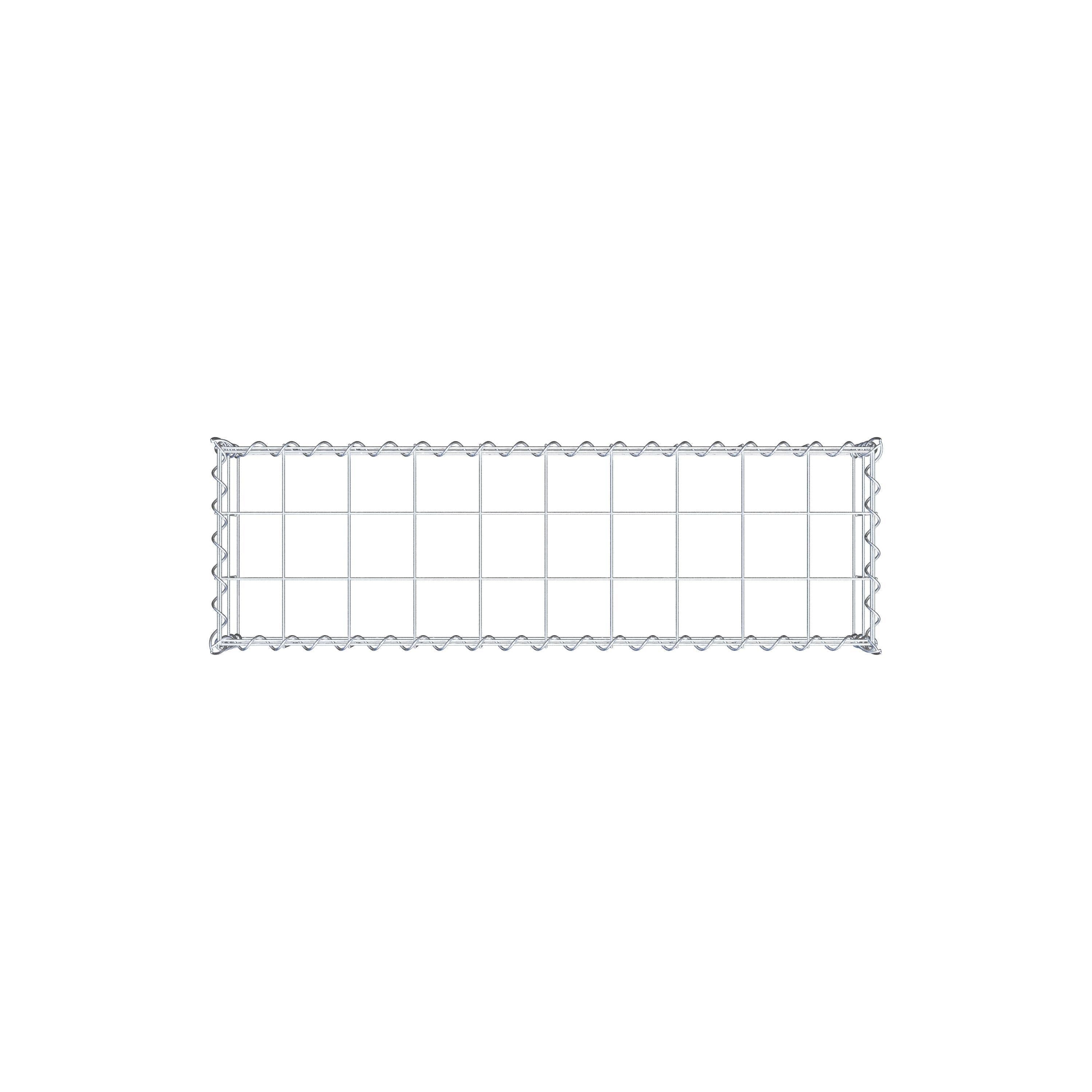 Add-on schanskorf type 3 100 cm x 20 cm x 30 cm (L x H x D), maaswijdte 10 cm x 10 cm, spiraalvormig