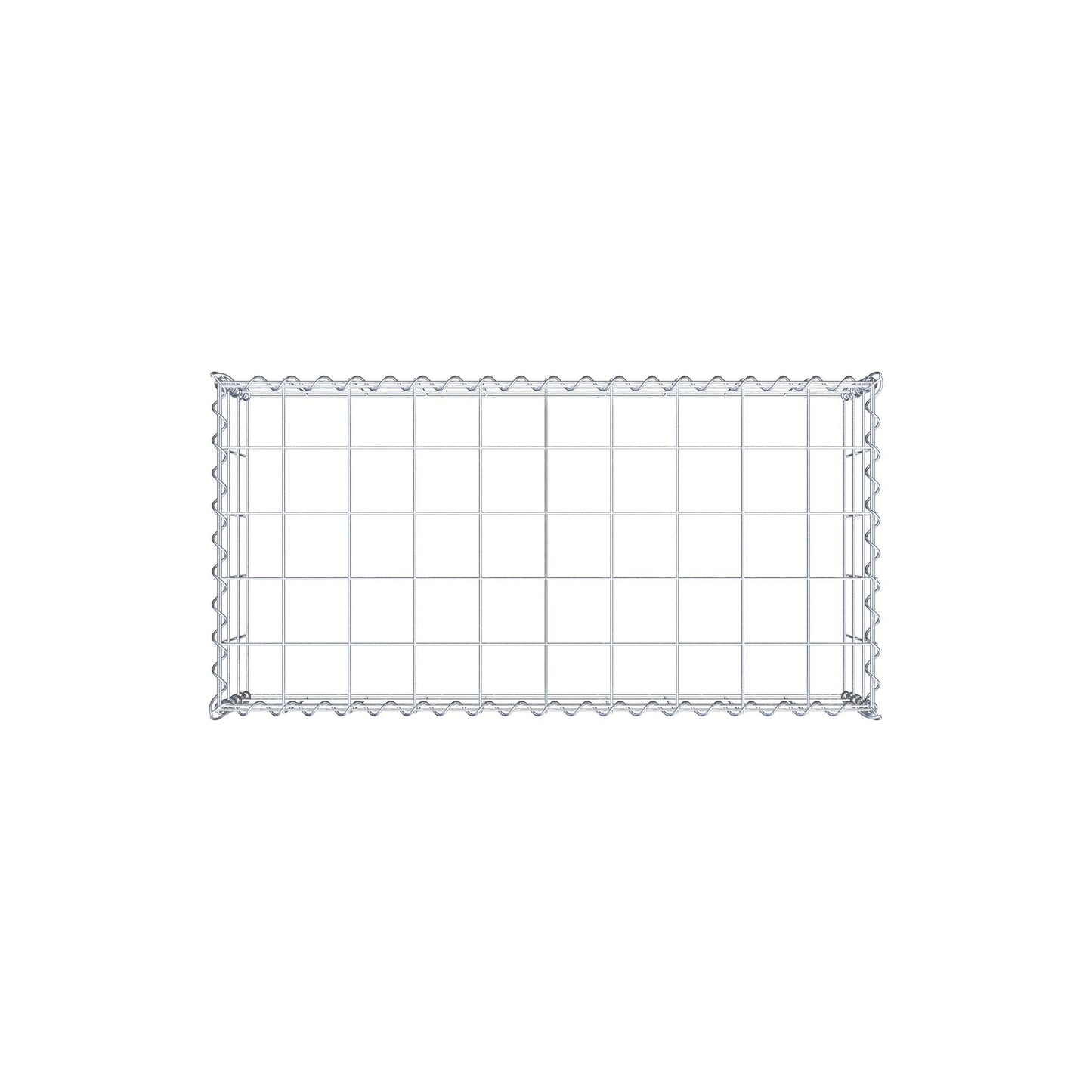 Add-on schanskorf type 3 100 cm x 30 cm x 50 cm (L x H x D), maaswijdte 10 cm x 10 cm, spiraal