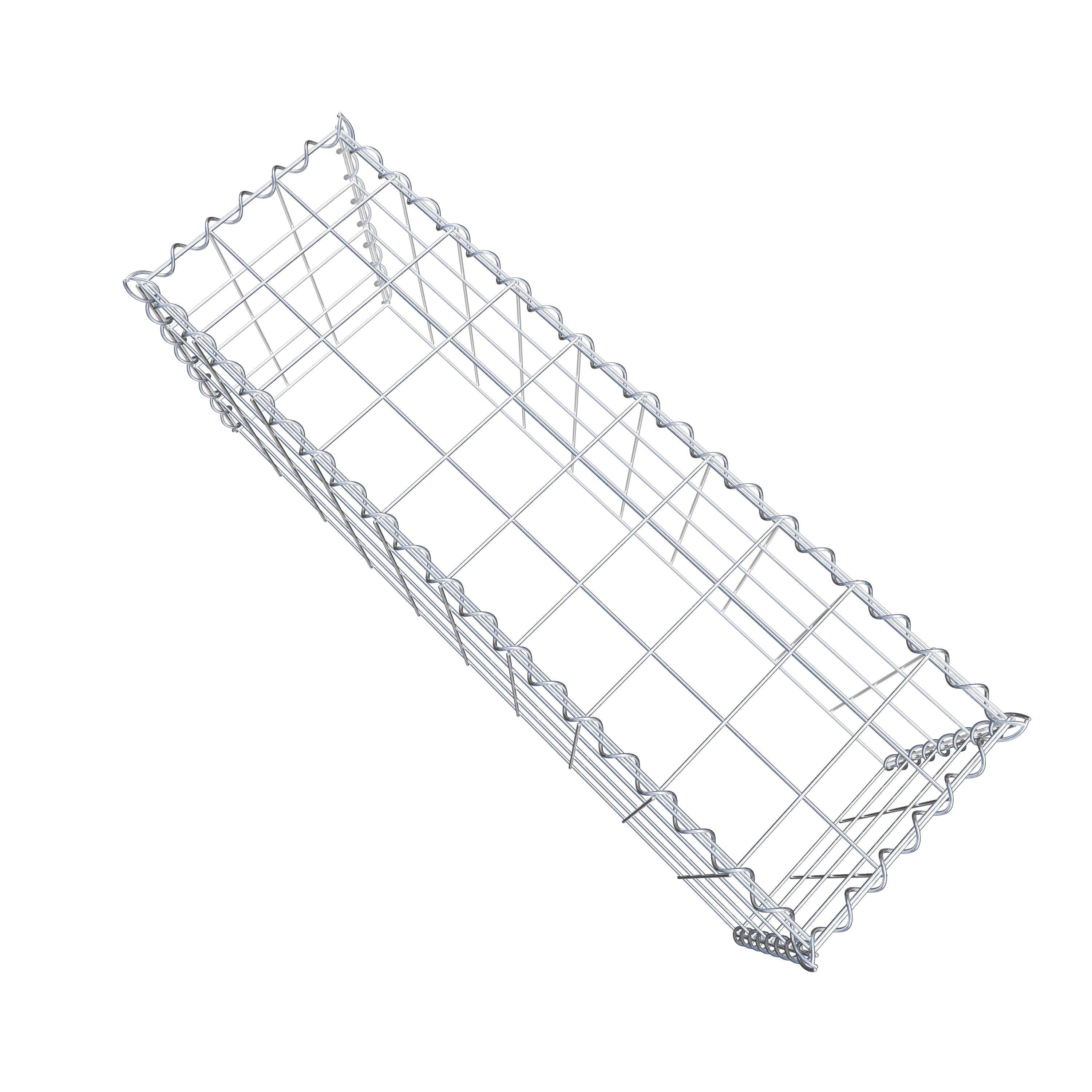 Extra gabion typ 3 100 cm x 40 cm x 30 cm (L x H x D), maskstorlek 10 cm x 10 cm, spiral