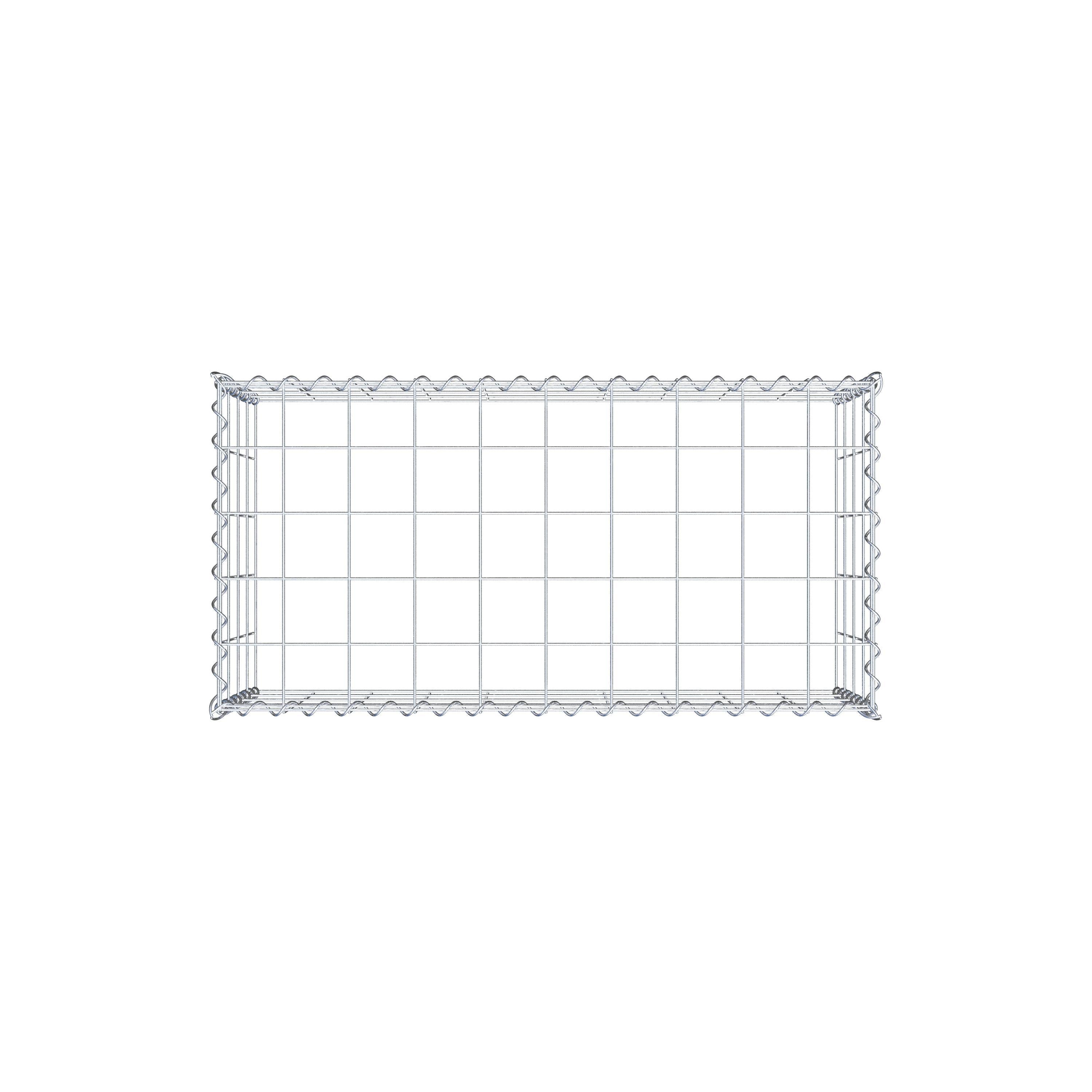Extra gabion typ 3 100 cm x 40 cm x 50 cm (L x H x D), maskstorlek 10 cm x 10 cm, spiral