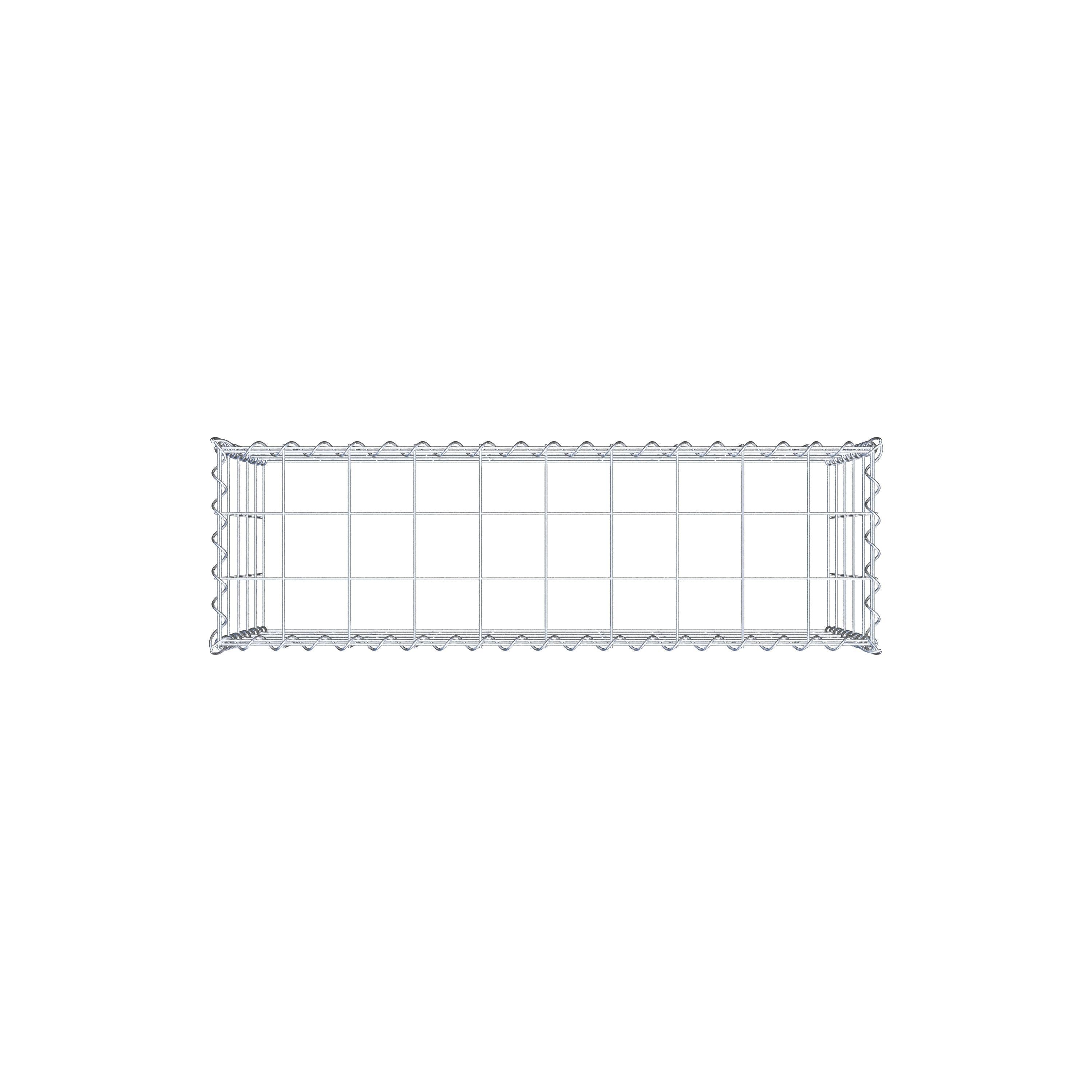 Gabion rapporté type 3 100 cm x 50 cm x 30 cm (L x H x P), mailles 10 cm x 10 cm, spirale