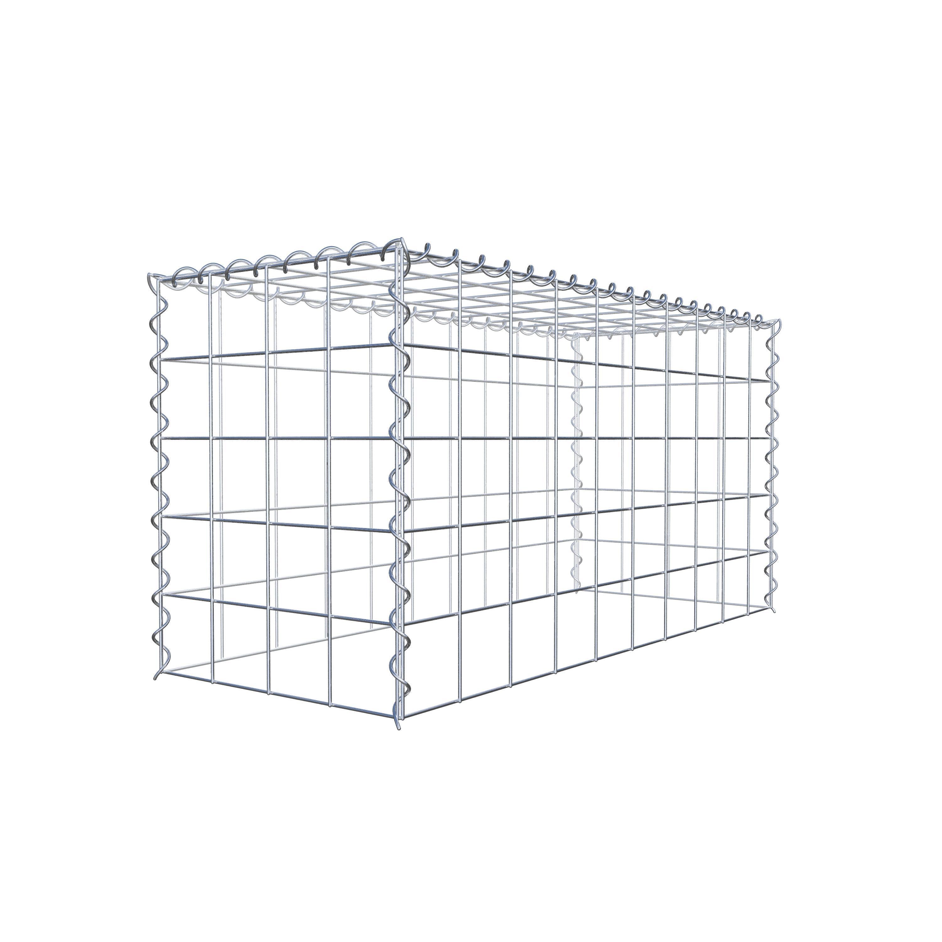 Add-on schanskorf type 3 100 cm x 50 cm x 40 cm (L x H x D), maaswijdte 10 cm x 10 cm, spiraal