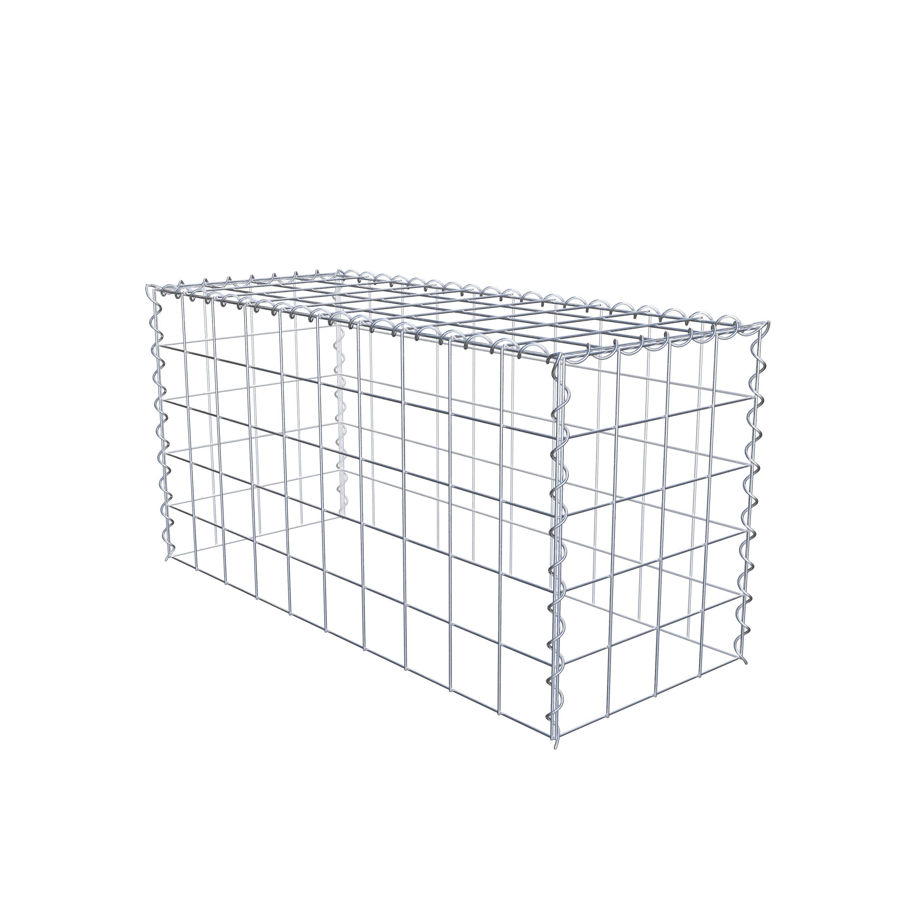 Add-on schanskorf type 3 100 cm x 50 cm x 40 cm (L x H x D), maaswijdte 10 cm x 10 cm, spiraal