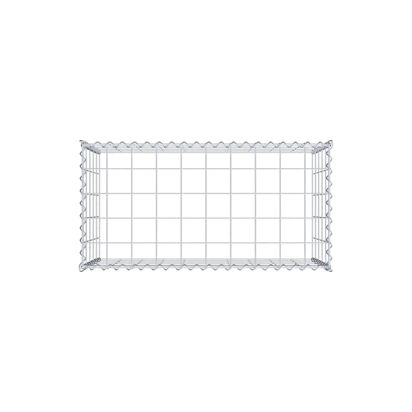 Gabbione aggiuntivo tipo 3 100 cm x 50 cm x 50 cm (L x A x P), maglia 10 cm x 10 cm, spirale