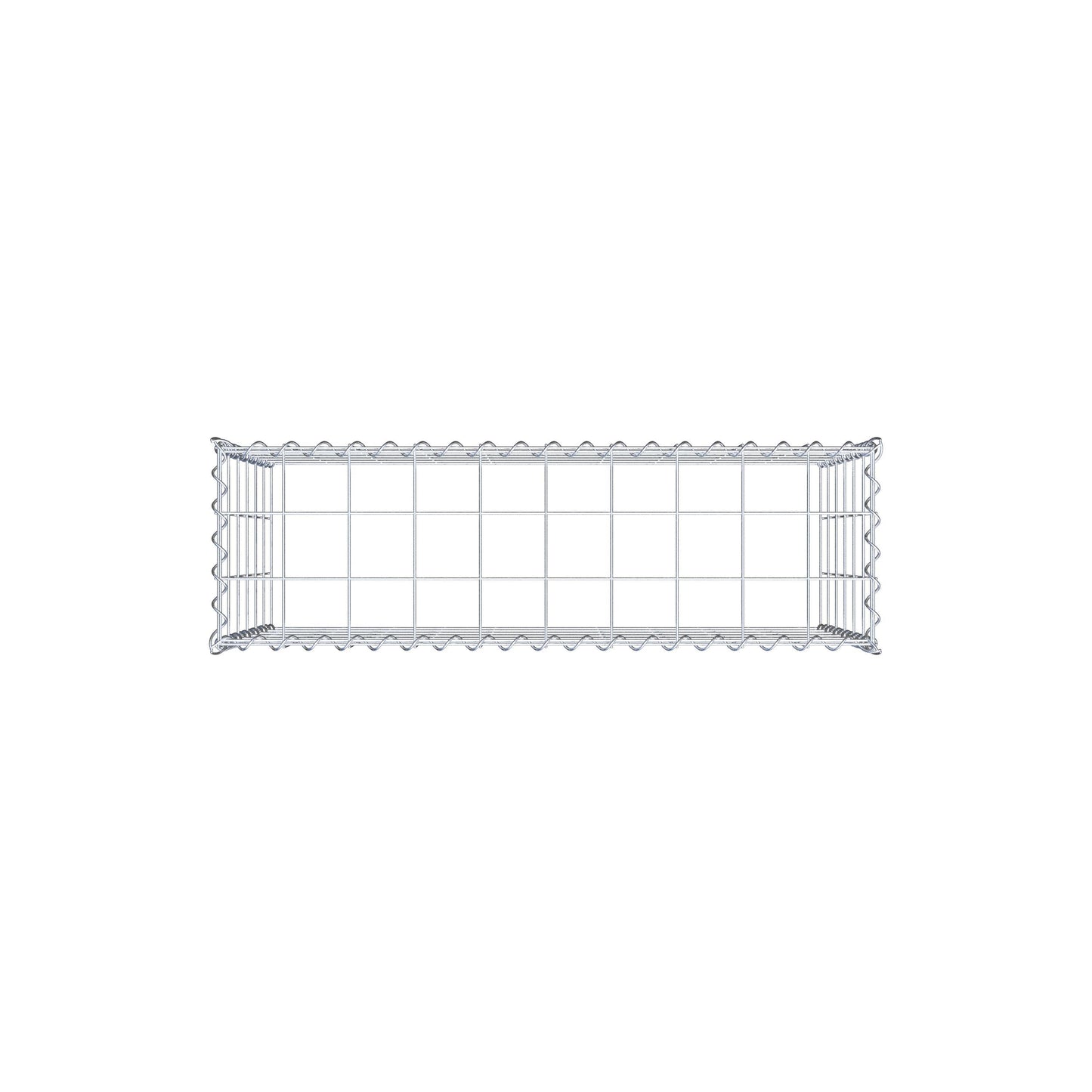 Gavión adulto tipo 3 100 cm x 60 cm x 30 cm (largo x alto x profundidad), tamaño de malla 10 cm x 10 cm, espiral