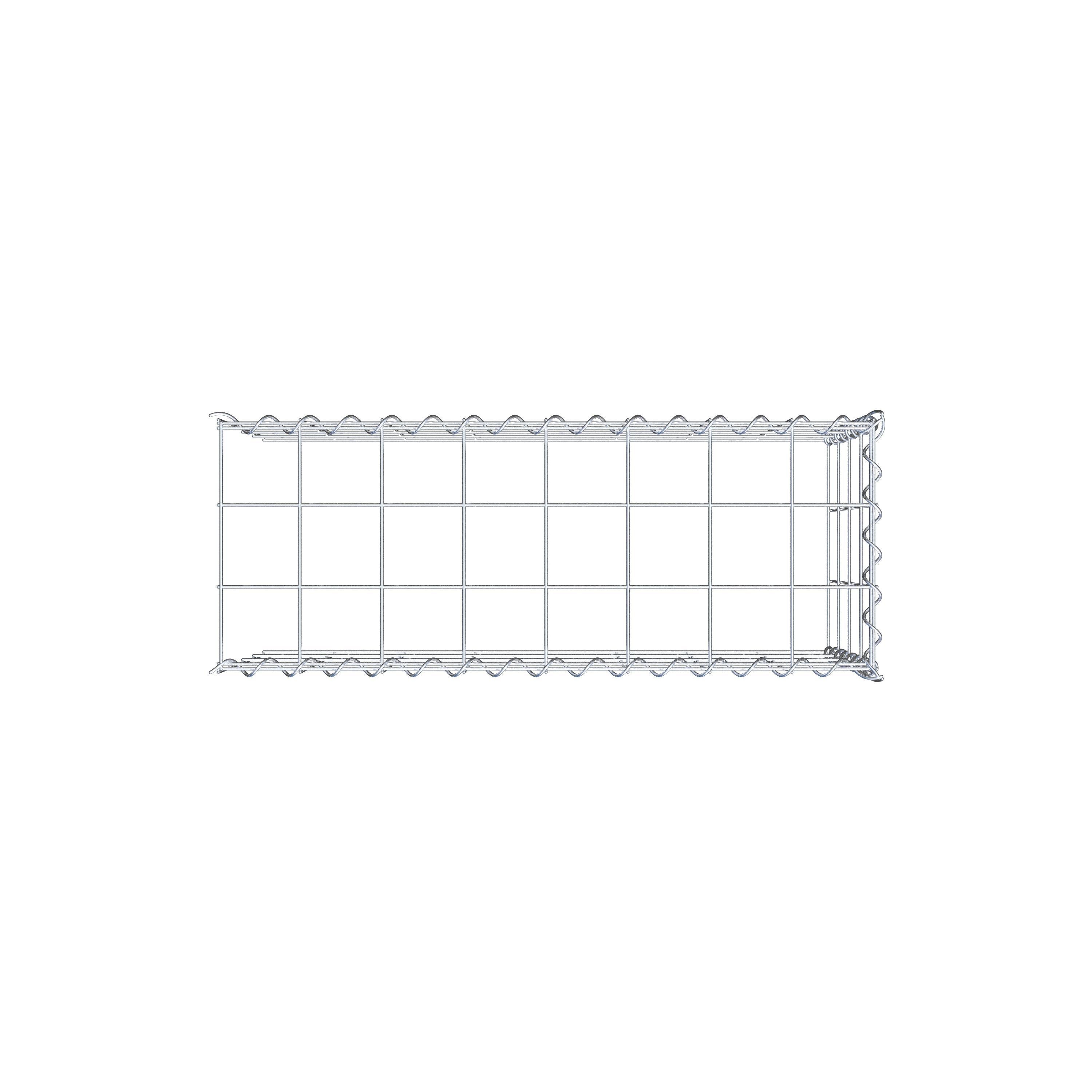 Grown-on gabion type 4 80 cm x 40 cm x 30 cm (L x H x D), mesh size 10 cm x 10 cm, spiral