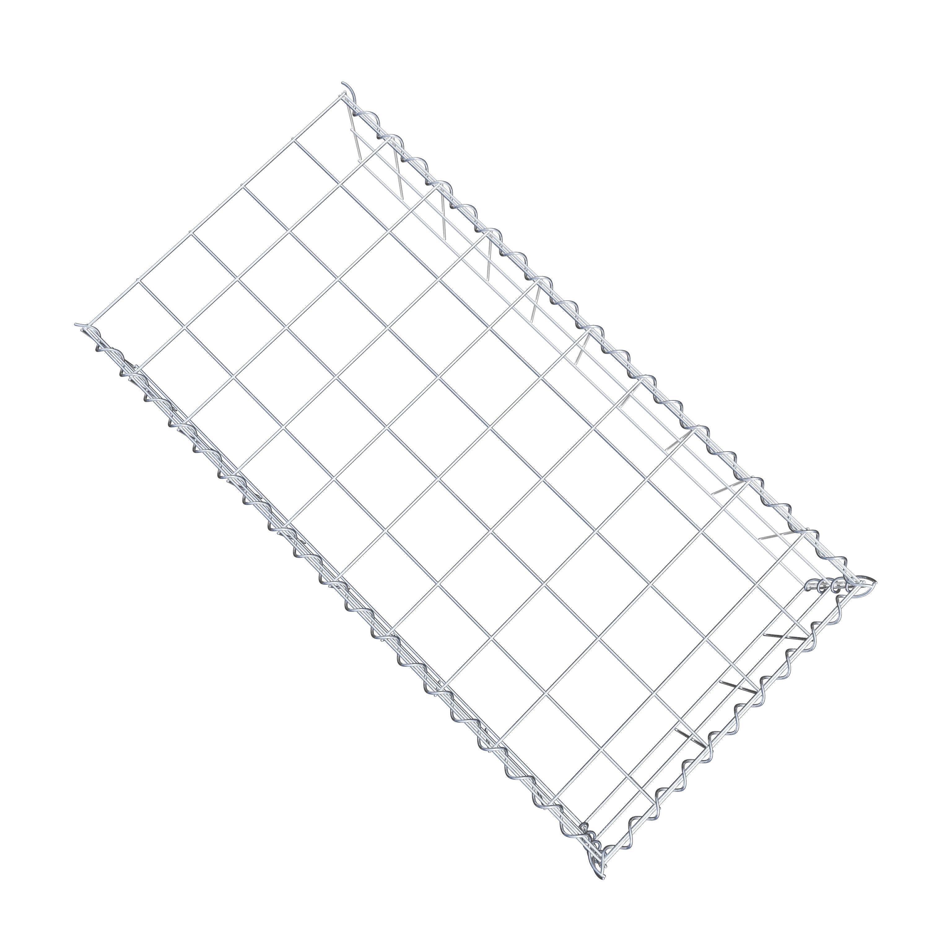 Gavión complementario tipo 4 100 cm x 20 cm x 50 cm (L x A x P), malla 10 cm x 10 cm, espiral