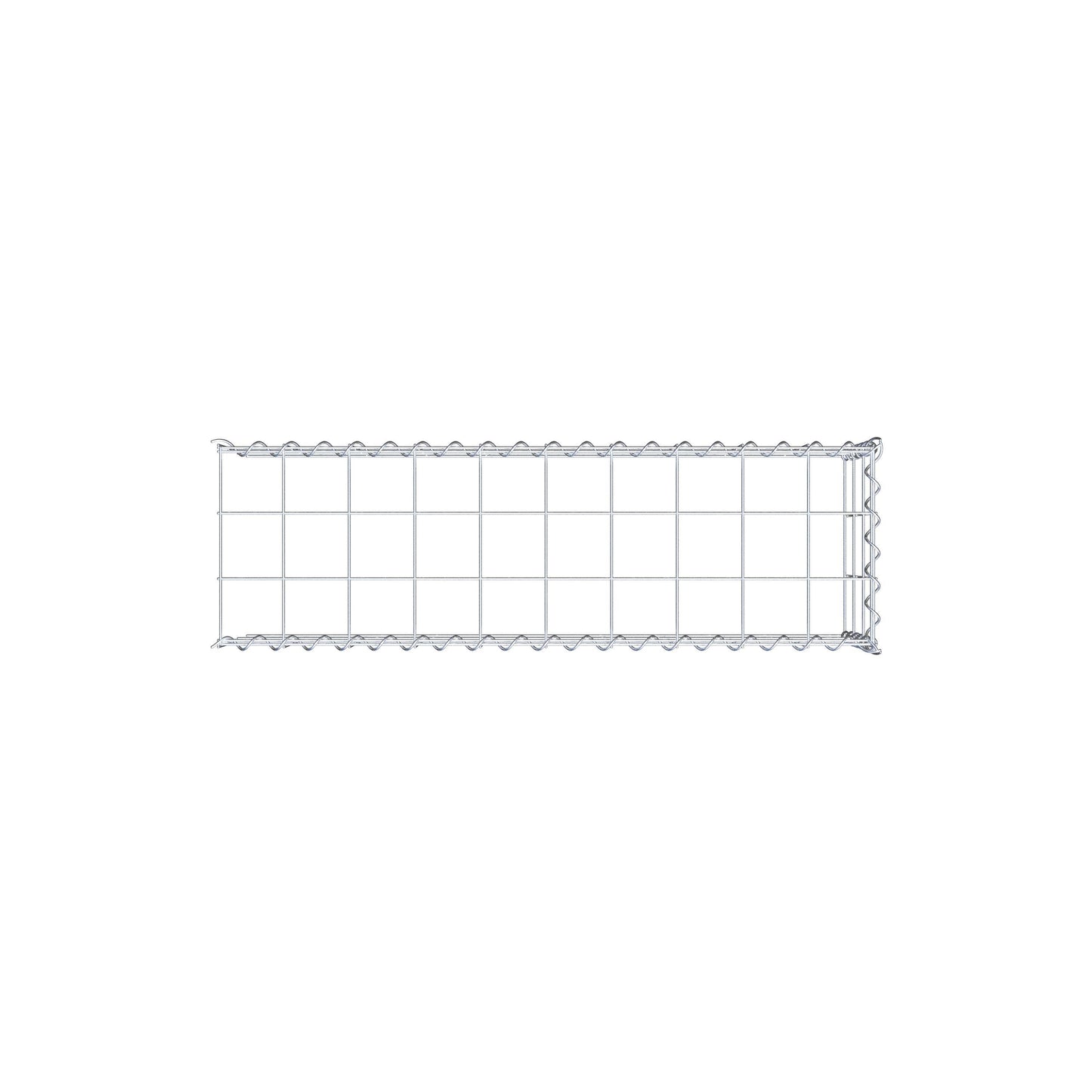Anbaugabione Typ 4 100 cm x 30 cm x 30 cm (L x H x T), Maschenweite 10 cm x 10 cm, Spirale