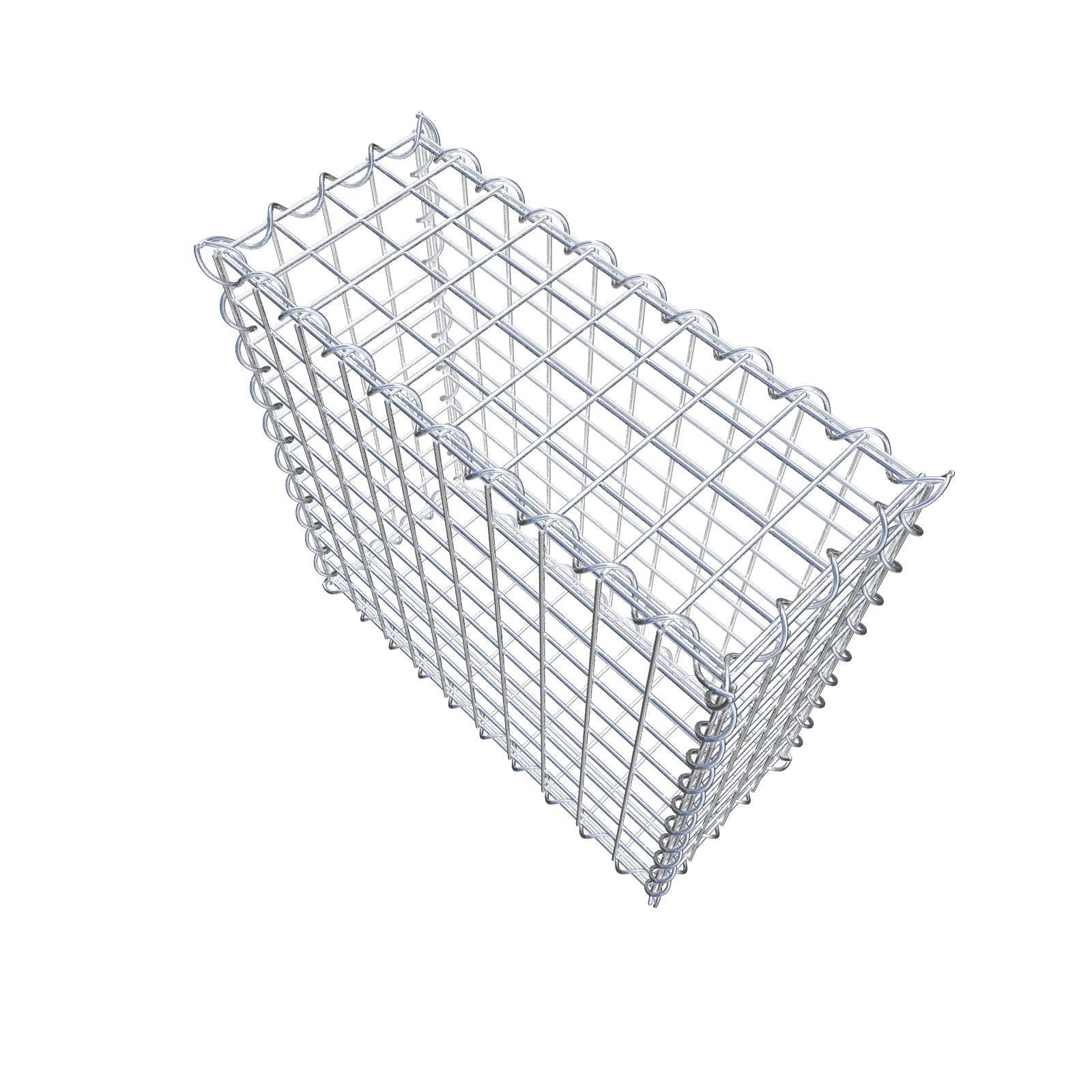 Gabion 50 cm x 50 cm x 20 cm (L x H x D), mesh size 5 cm x 5 cm, spiral