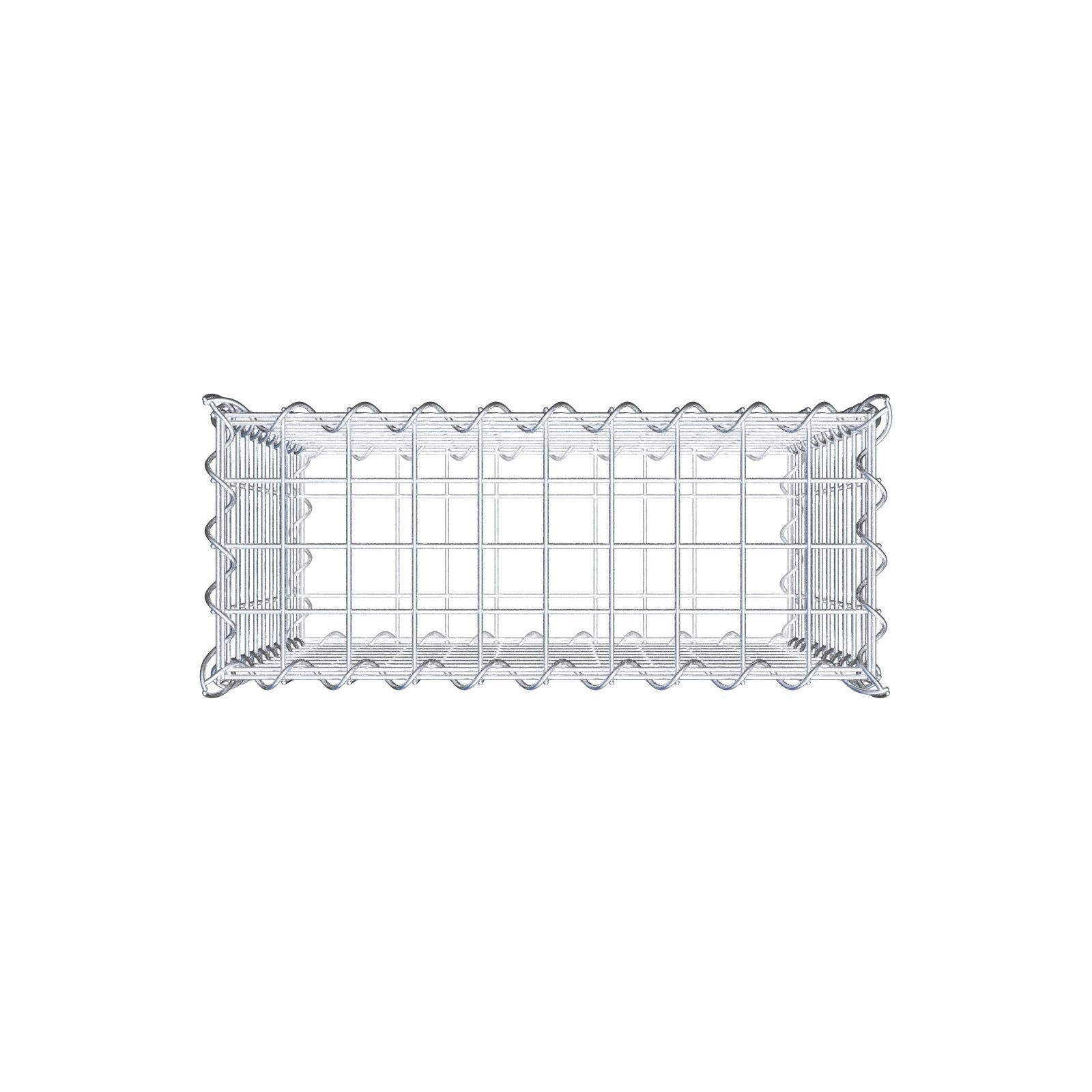 Gabion 50 cm x 50 cm x 20 cm (L x H x D), mesh size 5 cm x 5 cm, spiral