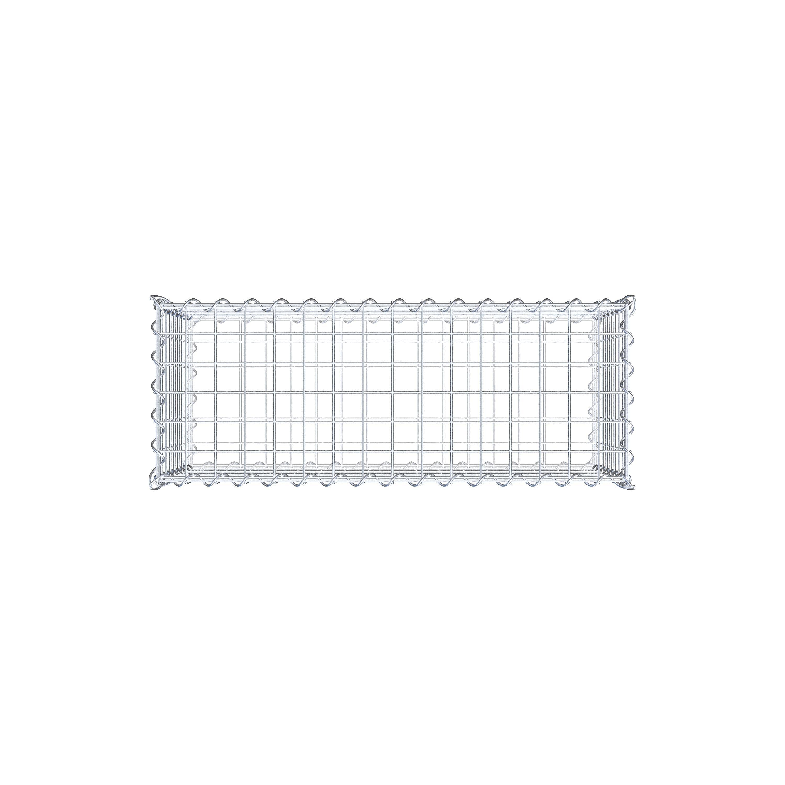 Gabion 80 cm x 40 cm x 30 cm (L x H x D), mesh size 5 cm x 5 cm, spiral