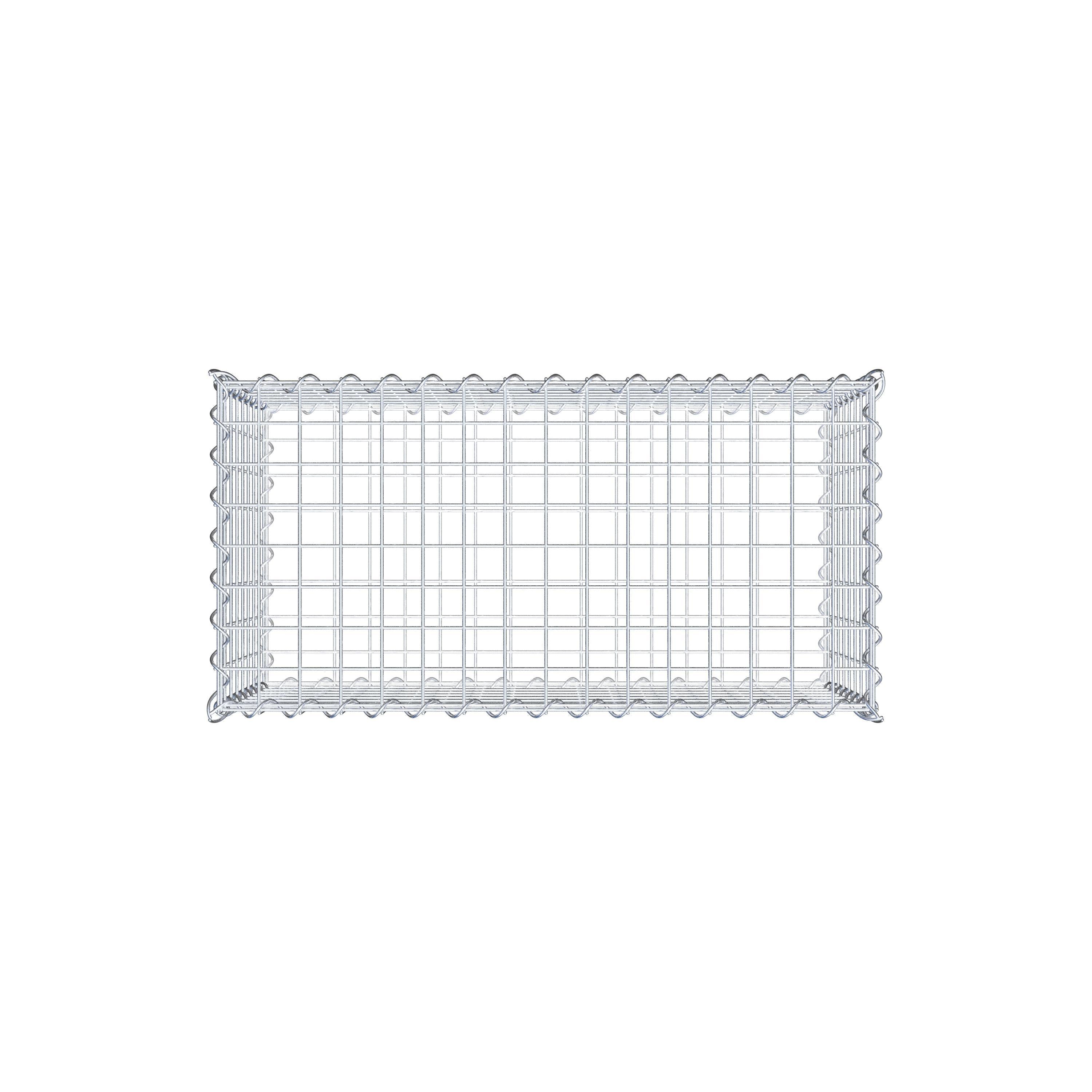 Gabion 80 cm x 40 cm x 40 cm (L x H x D), mesh size 5 cm x 5 cm, spiral