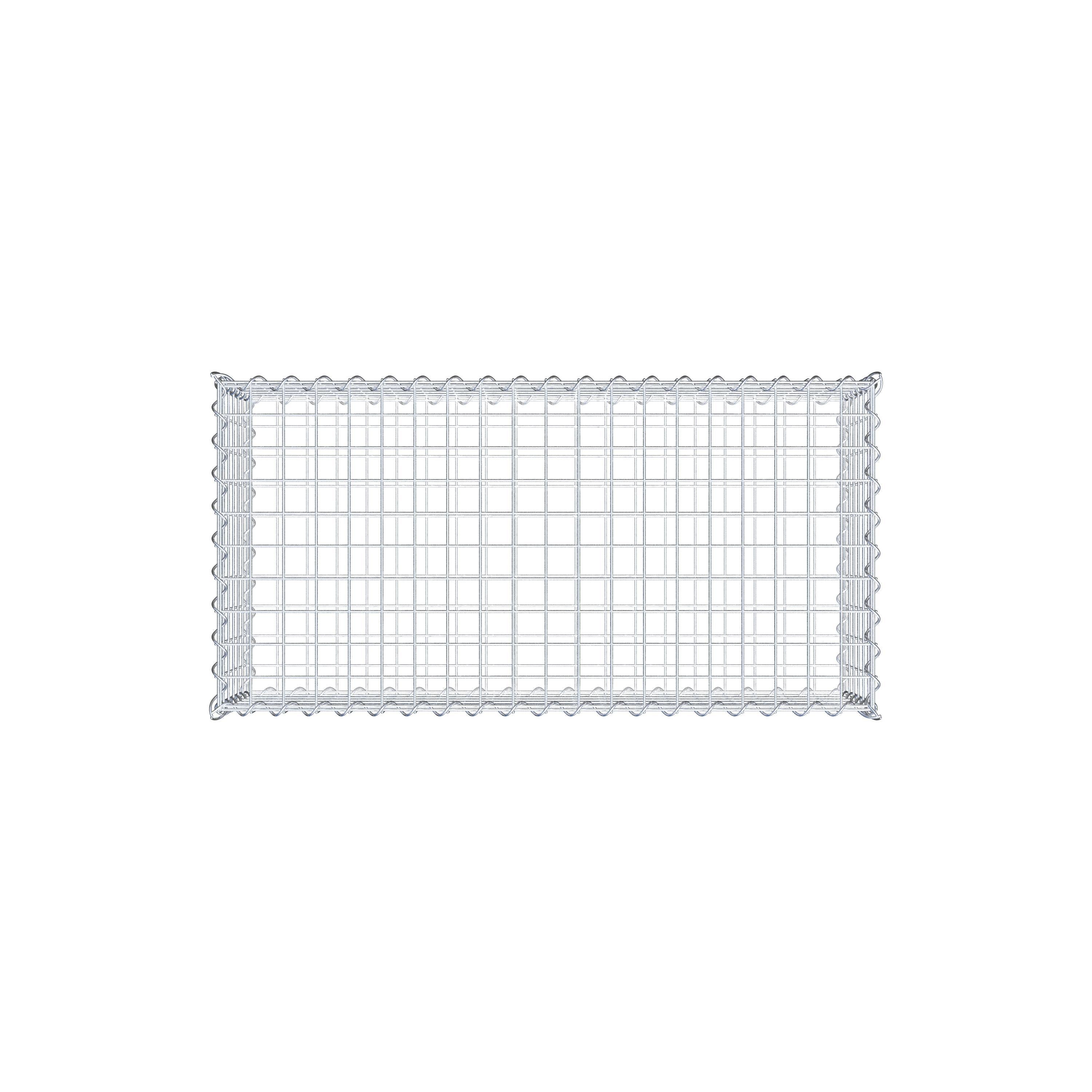 Gabion 100 cm x 30 cm x 50 cm (L x H x D), maskestørrelse 5 cm x 5 cm, spiral