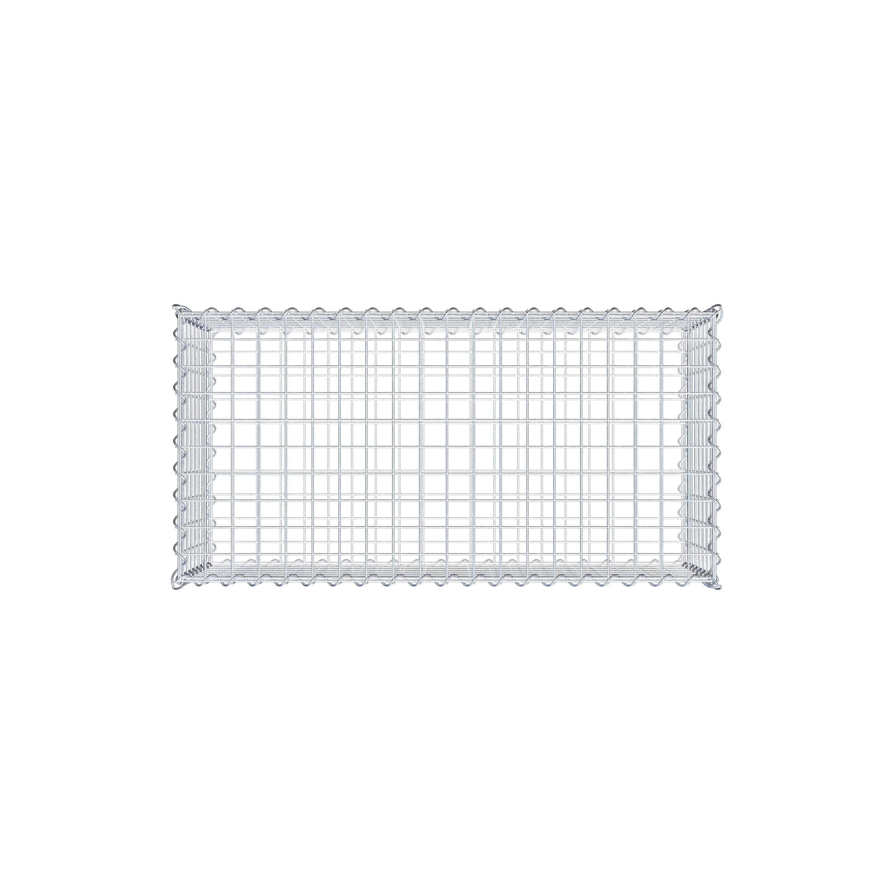 Gabione 100 cm x 40 cm x 50 cm (L x H x T), Maschenweite 5 cm x 5 cm, Spirale