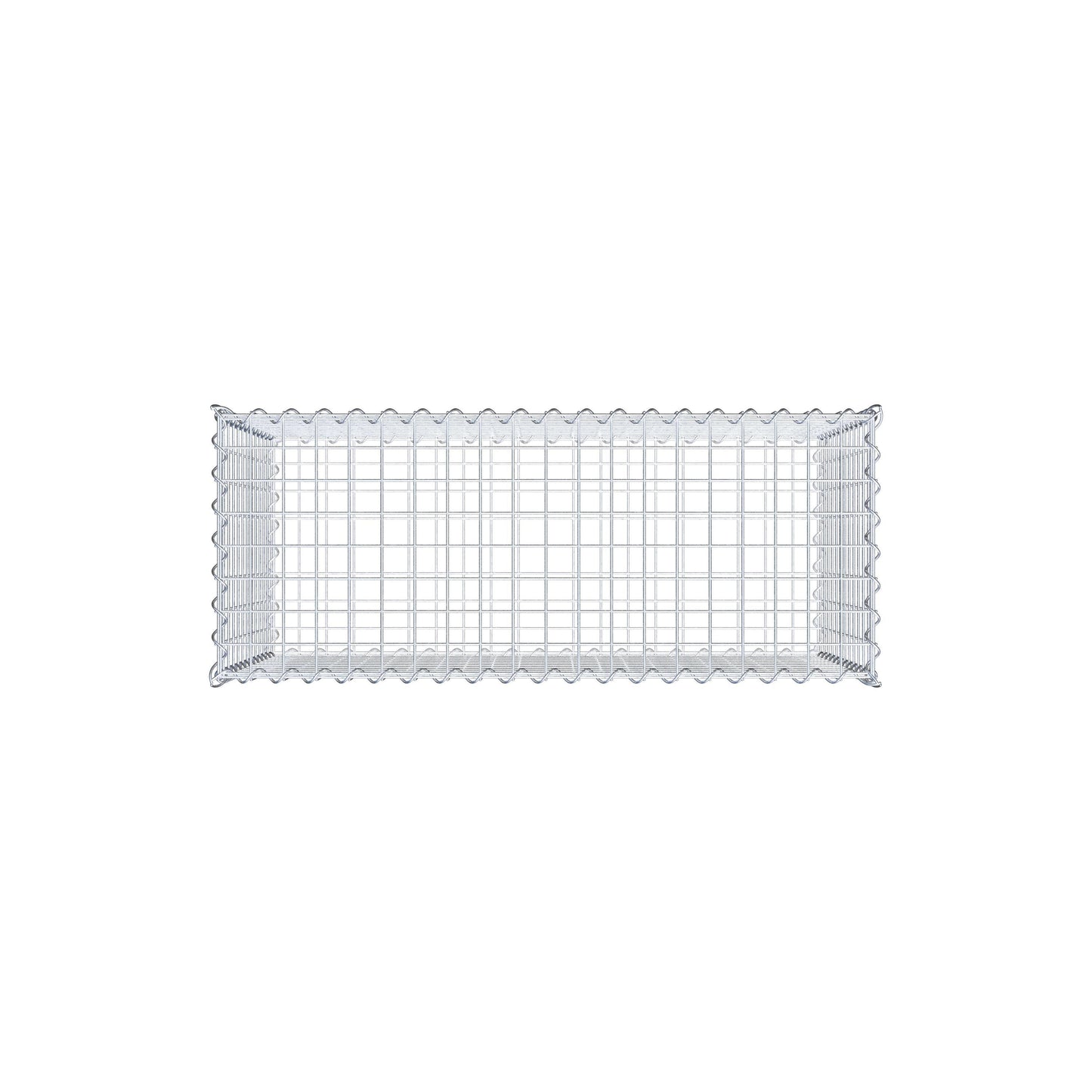 Gabion 100 cm x 60 cm x 40 cm (L x H x D), maskestørrelse 5 cm x 5 cm, spiral
