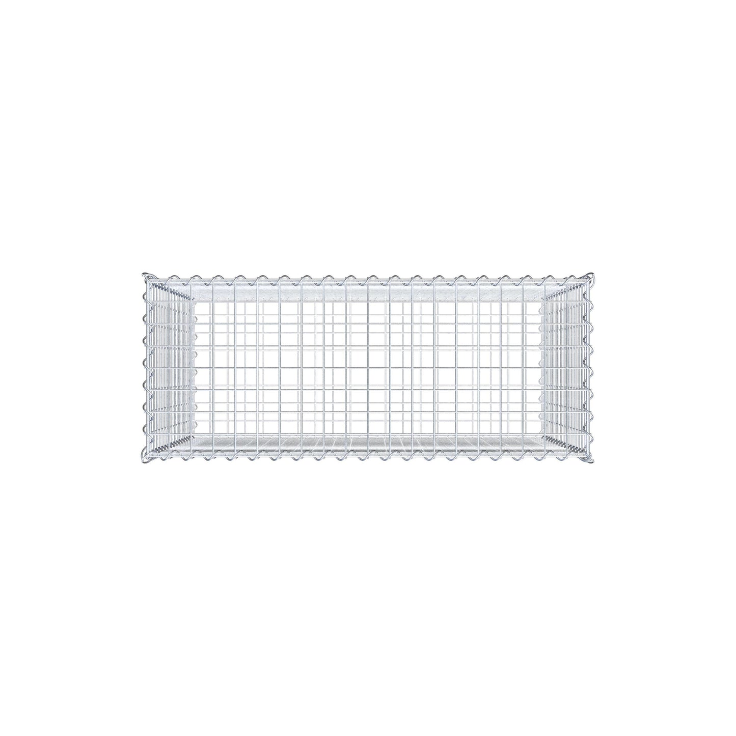 Gabion 100 cm x 80 cm x 40 cm (L x H x D), mesh size 5 cm x 5 cm, spiral
