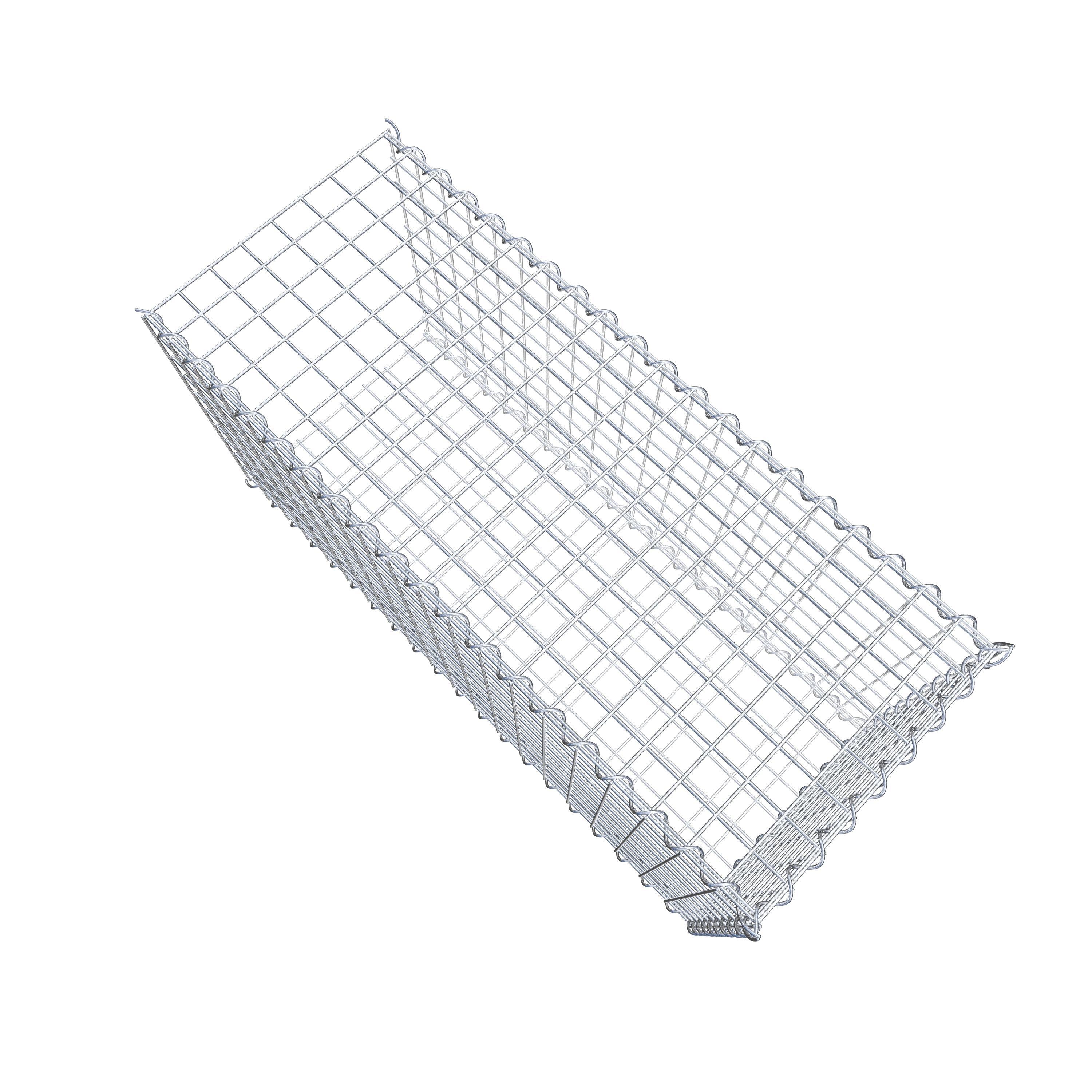 Gavión complementario tipo 2 100 cm x 50 cm x 40 cm (L x A x P), malla 5 cm x 5 cm, espiral