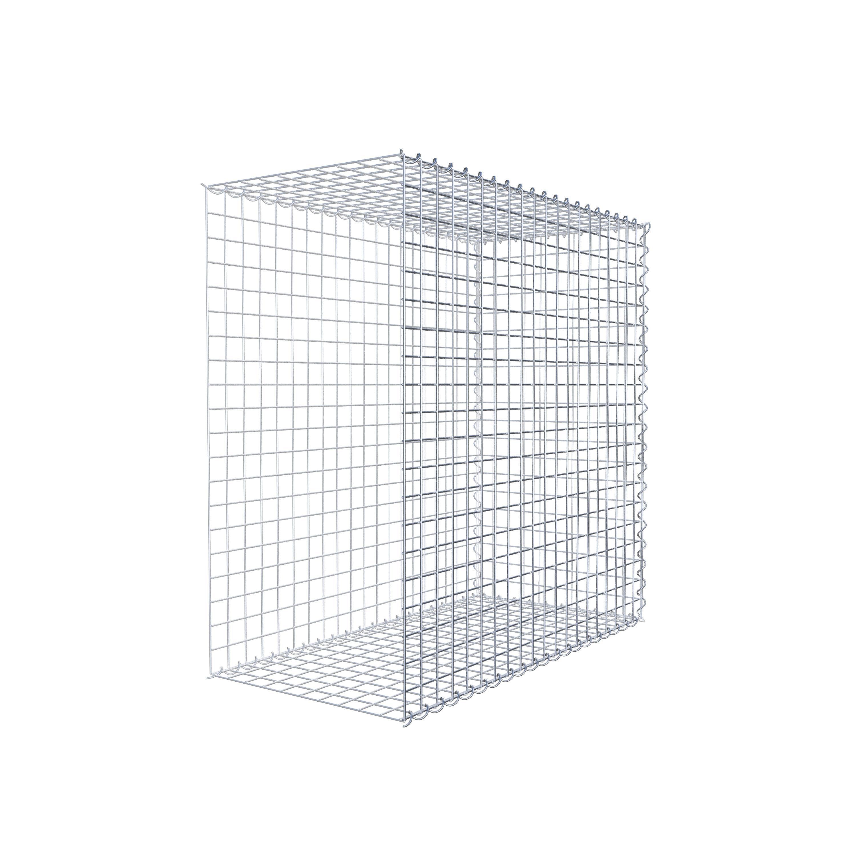 Gavión complementario tipo 2 100 cm x 100 cm x 50 cm (L x A x P), malla 5 cm x 5 cm, espiral