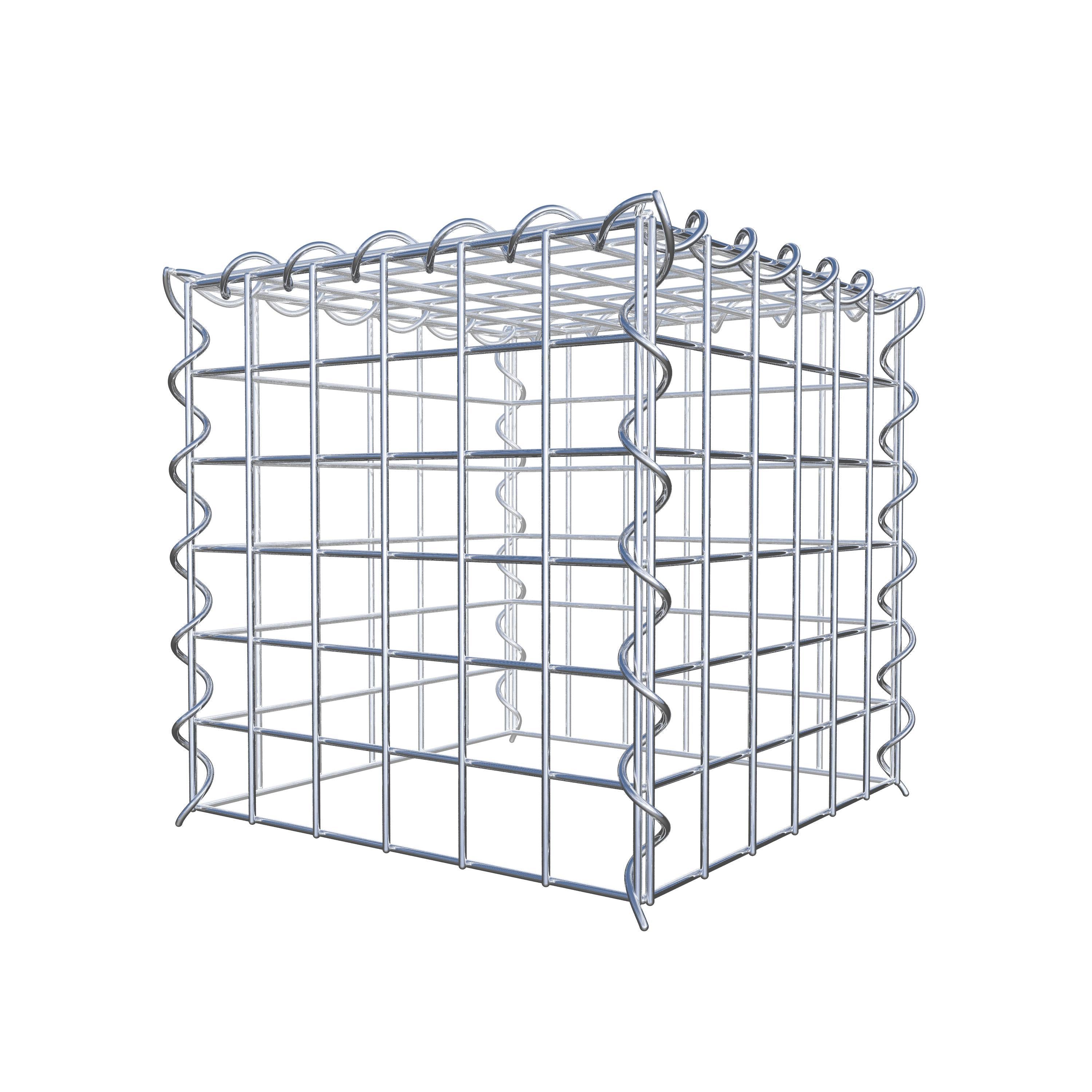 Gabion rapporté type 3 30 cm x 30 cm x 30 cm (L x H x P), mailles 5 cm x 5 cm, spirale