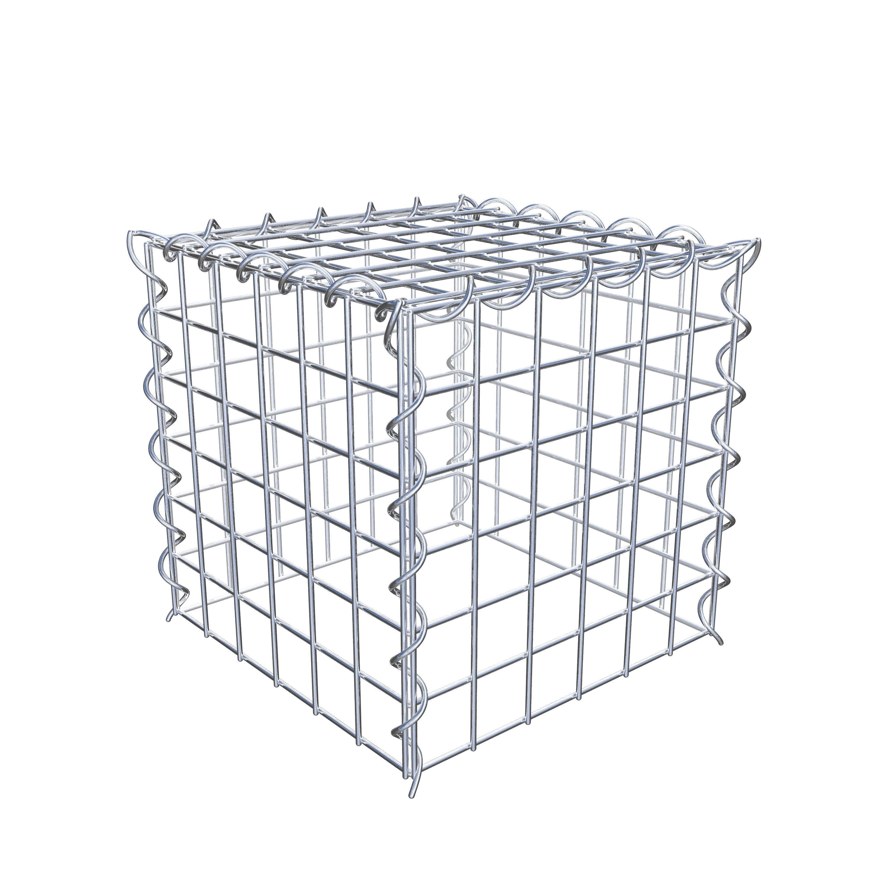 Gabion rapporté type 3 30 cm x 30 cm x 30 cm (L x H x P), mailles 5 cm x 5 cm, spirale